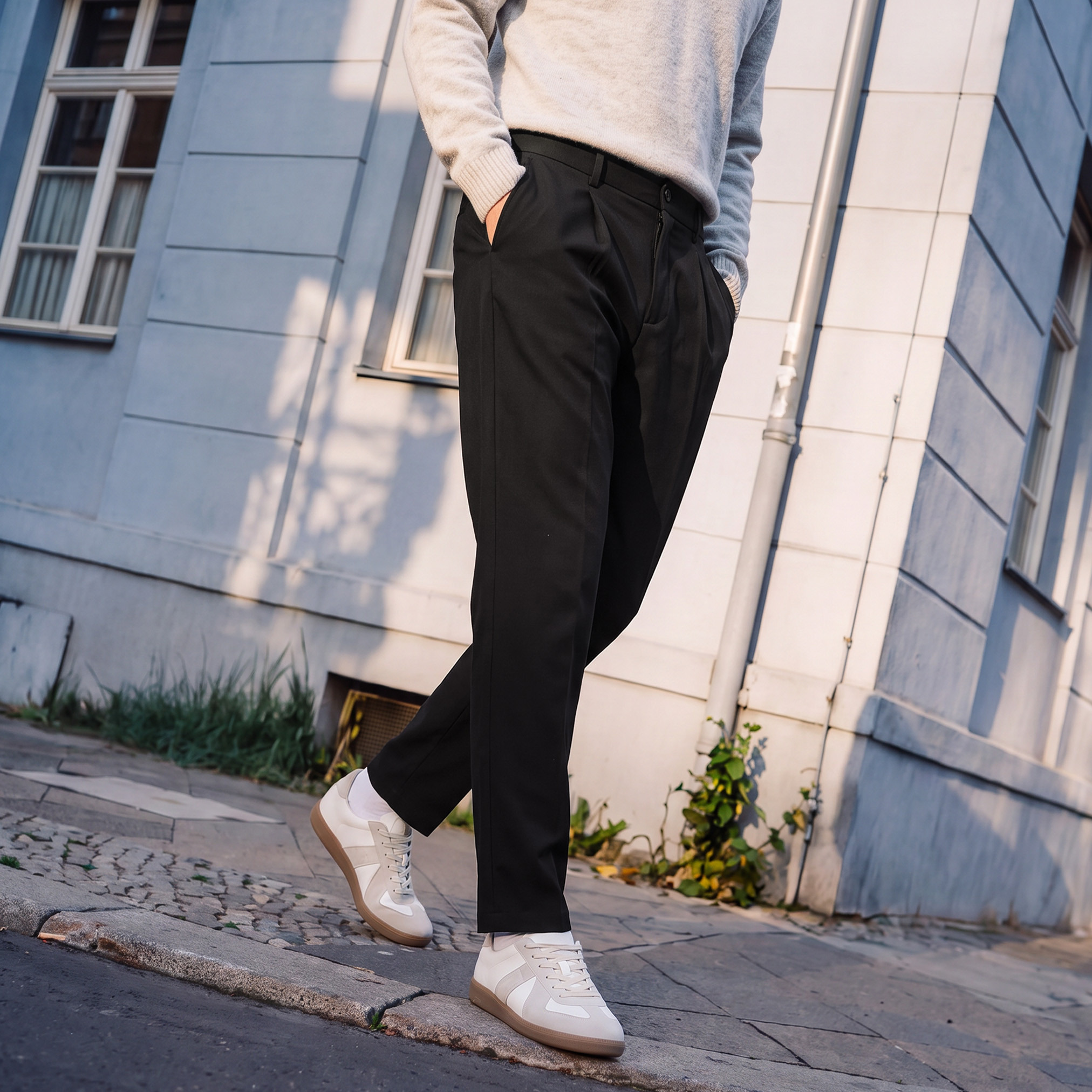 بنطلون بقصة مريحة من أيكونيك من سبلاش-men-clothing-bottoms-trousersandchinos-trousers-image-1