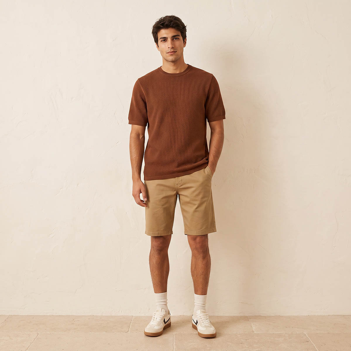 Splash Iconic Crew Neck Short Sleeves Textured T-shirt-men-clothing-tshirtsandpolos-tshirts-image-3