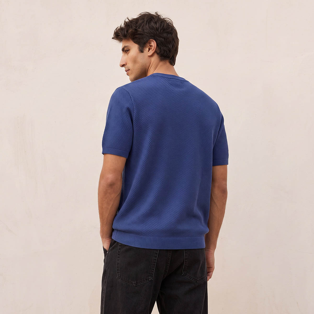 Splash Iconic Crew Neck Popcorn Textured T-shirt-PROMO_SP_AE_2FOR99_110625-image-4