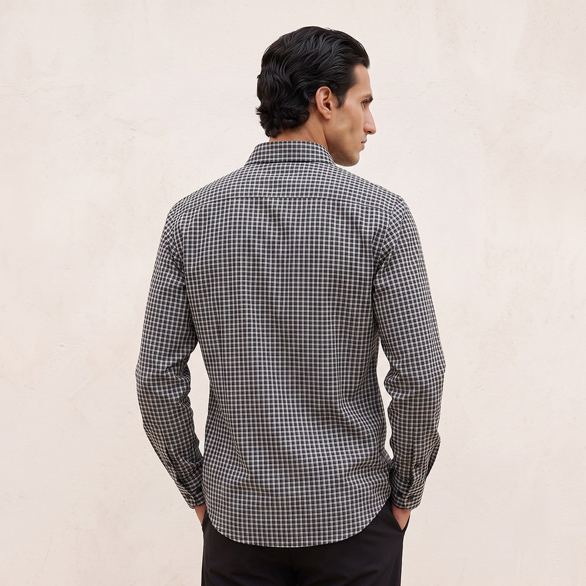 Splash Iconic Checked Cotton Shirt-men-clothing-shirts-image-4