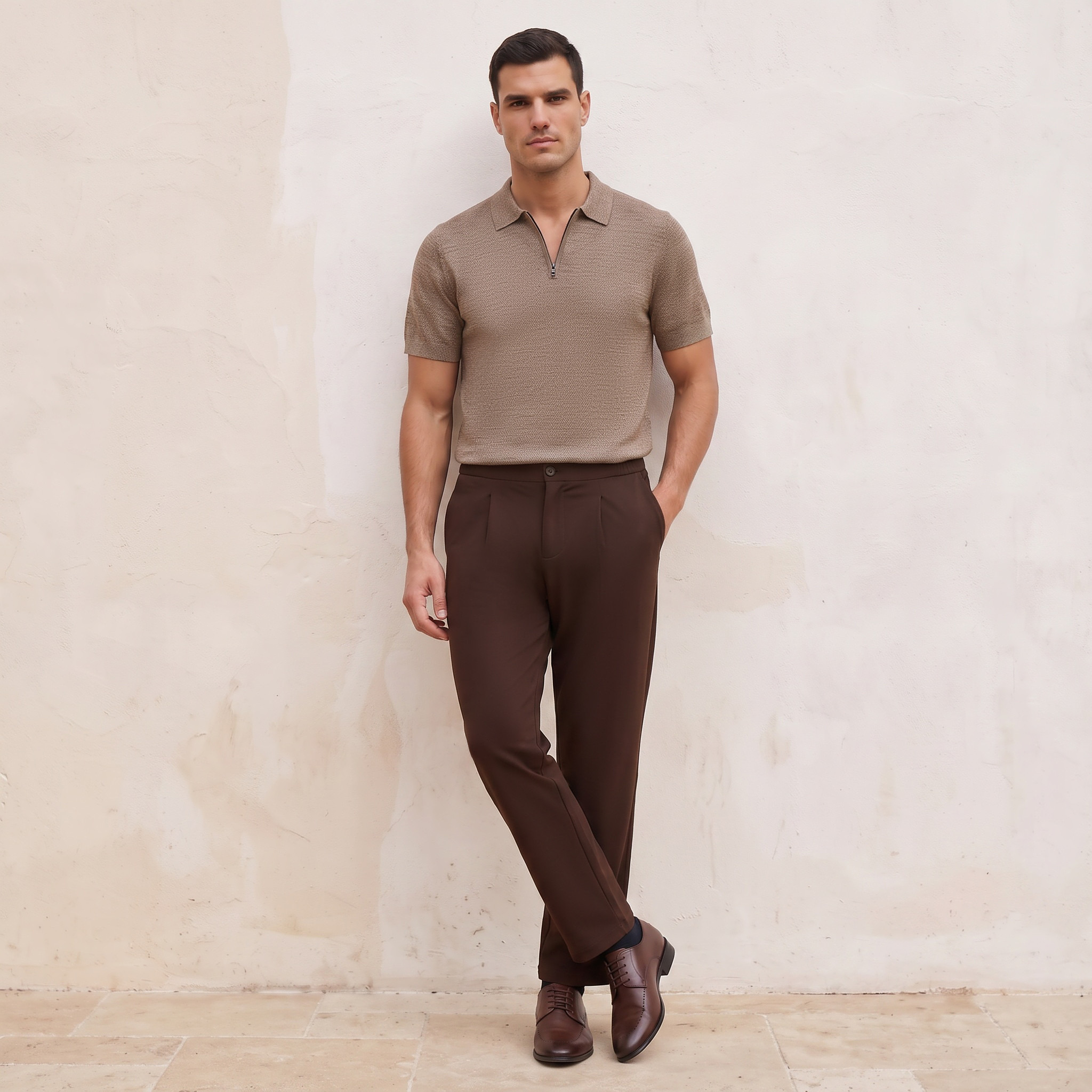 Splash Iconic Pleated Monte Trousers-men-clothing-bottoms-trousersandchinos-trousers-image-3