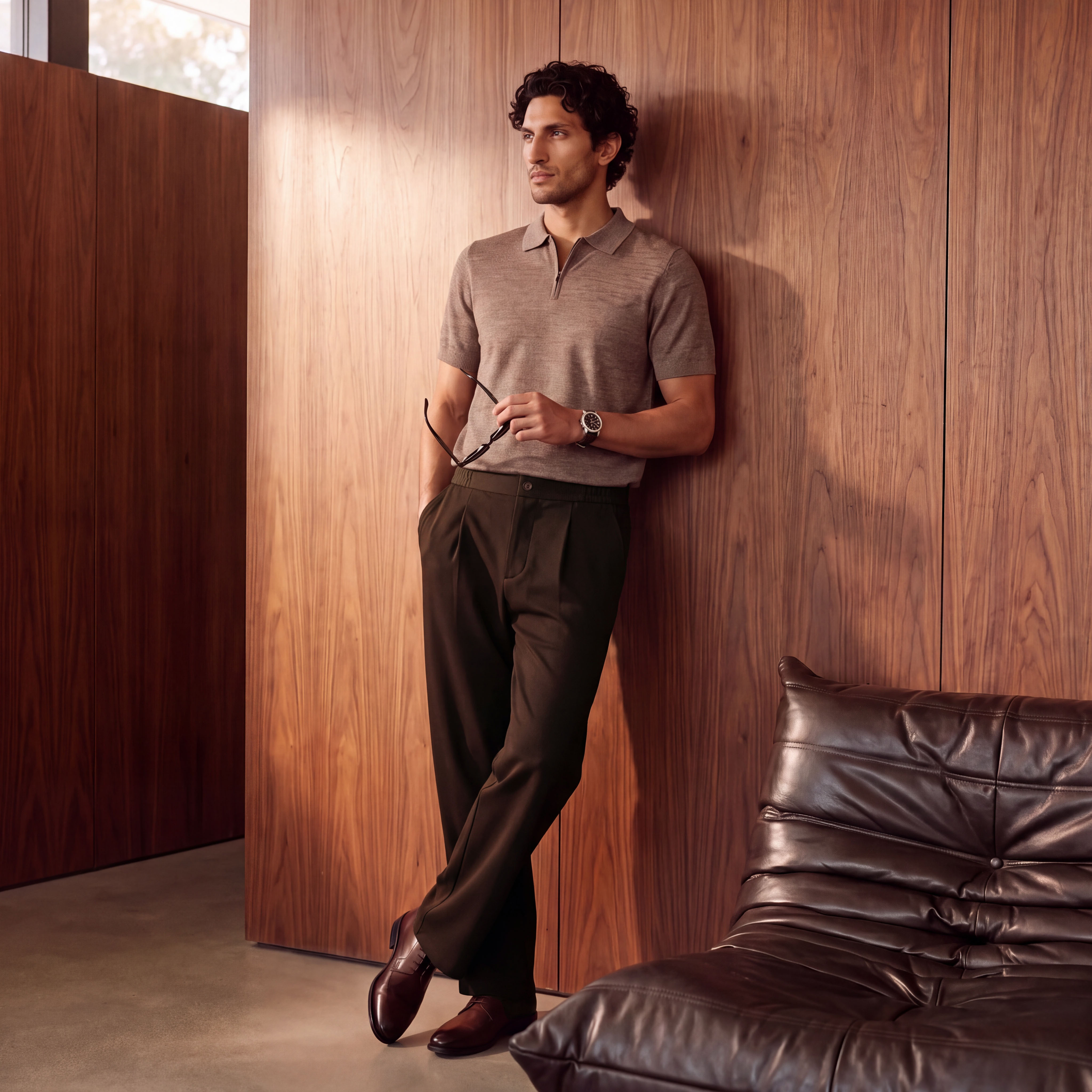 Splash Iconic Pleated Monte Trousers-men-clothing-bottoms-trousersandchinos-trousers-image-1