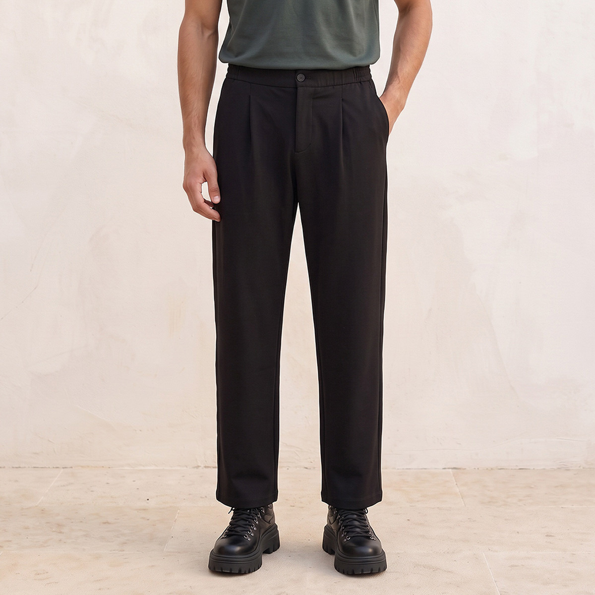 Splash Iconic Pleated Monte Trousers-men-clothing-bottoms-trousersandchinos-trousers-image-1