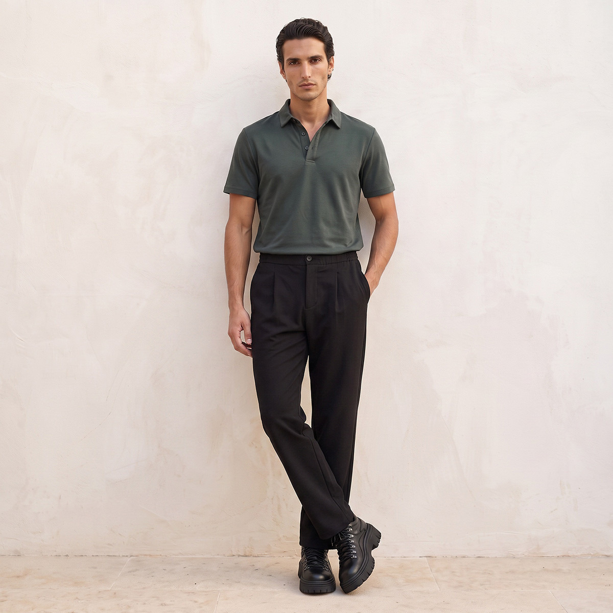 Splash Iconic Pleated Monte Trousers-men-clothing-bottoms-trousersandchinos-trousers-image-2