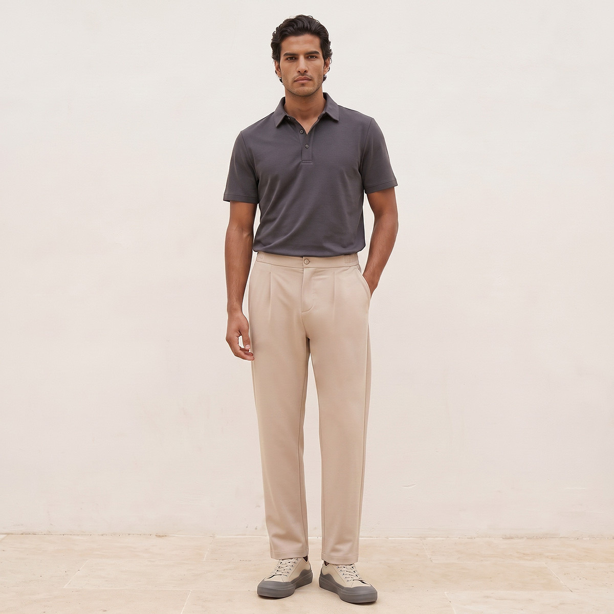 Splash Iconic Pleated Monte Trousers-men-clothing-bottoms-trousersandchinos-trousers-image-2