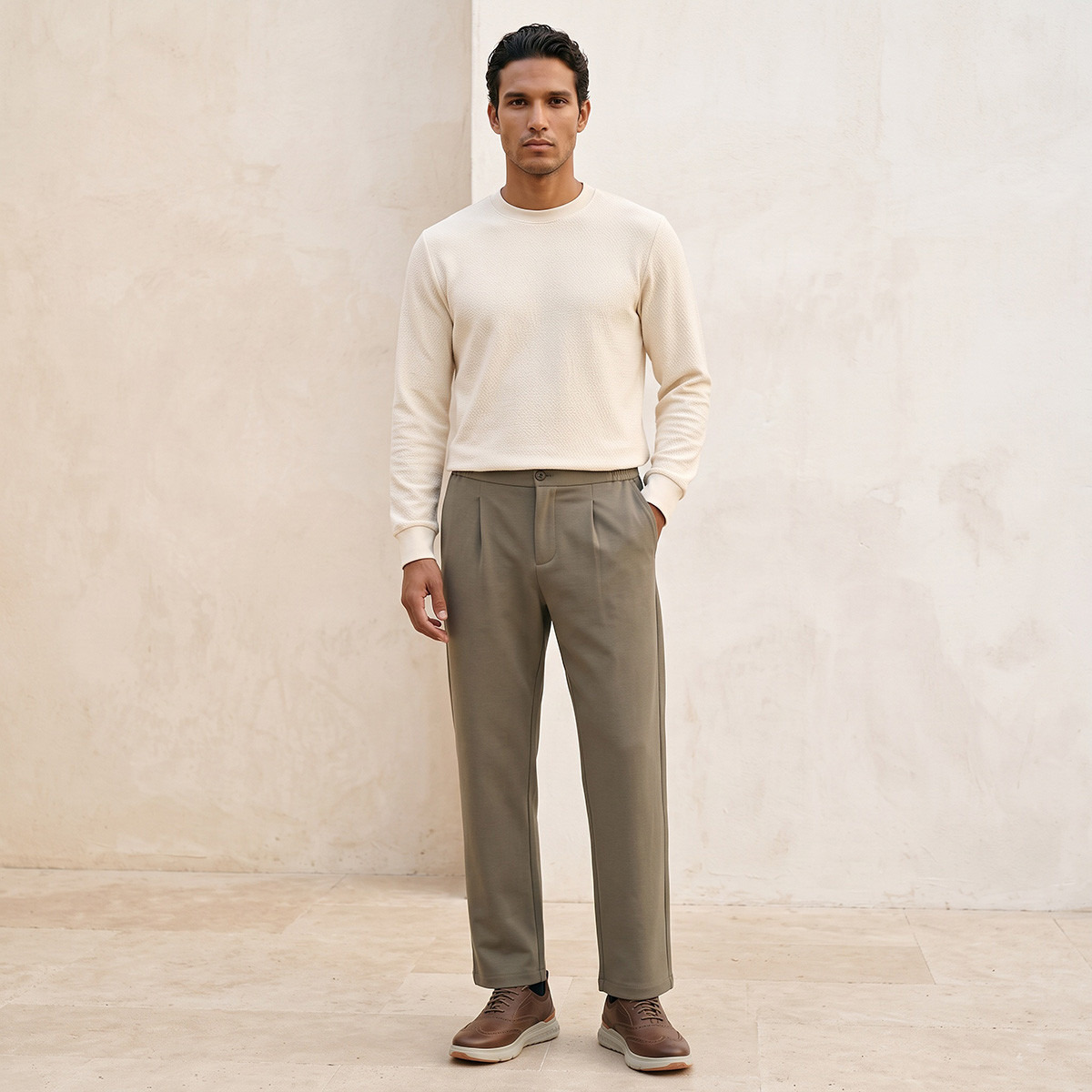 Splash Iconic Pleated Monte Trousers-men-clothing-bottoms-trousersandchinos-trousers-image-2