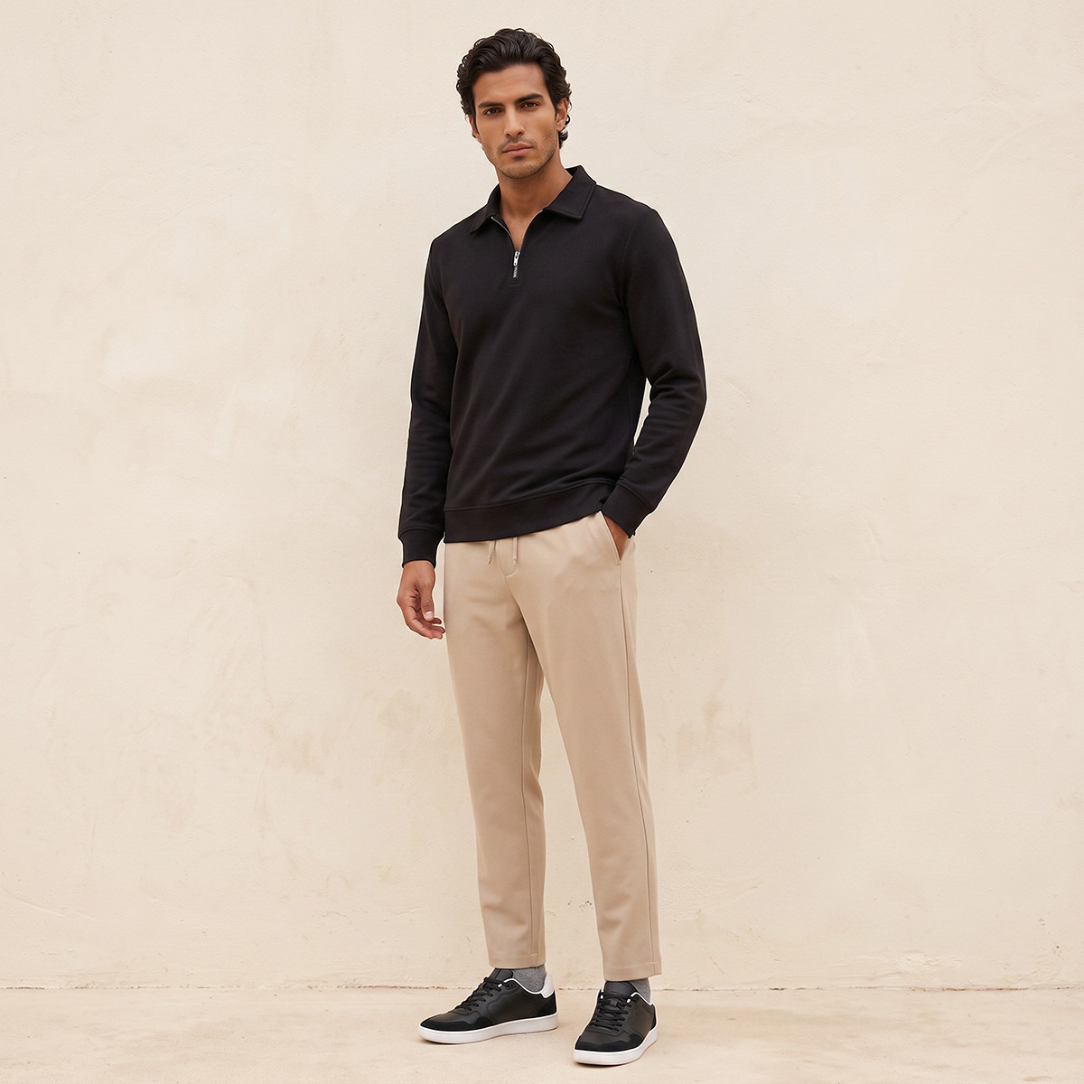 سويت شيرت من أيكونيك من سبلاش-men-winterwear-hoodiesandsweatshirts-image-2