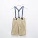 Bossini Pocket Detail Shorts with Suspenders and Button Closure-Shorts-thumbnail-0