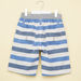 Bossini Striped Shorts with Button Closure and Pocket Detail-Shorts-thumbnail-2