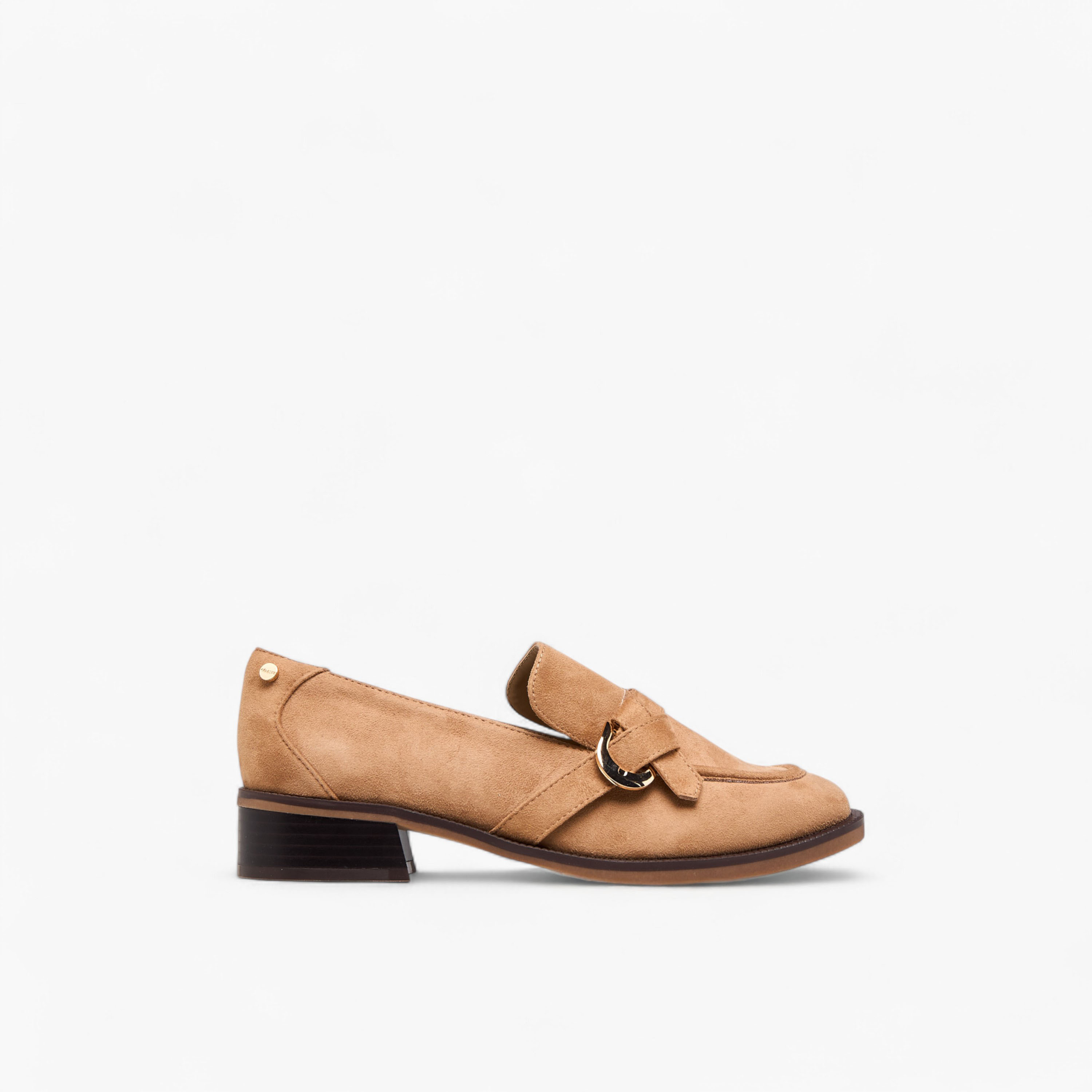 Celeste Women's Buckle Detail Block Heel Loafers-women-shoes-loafersandmoccasins-image-3