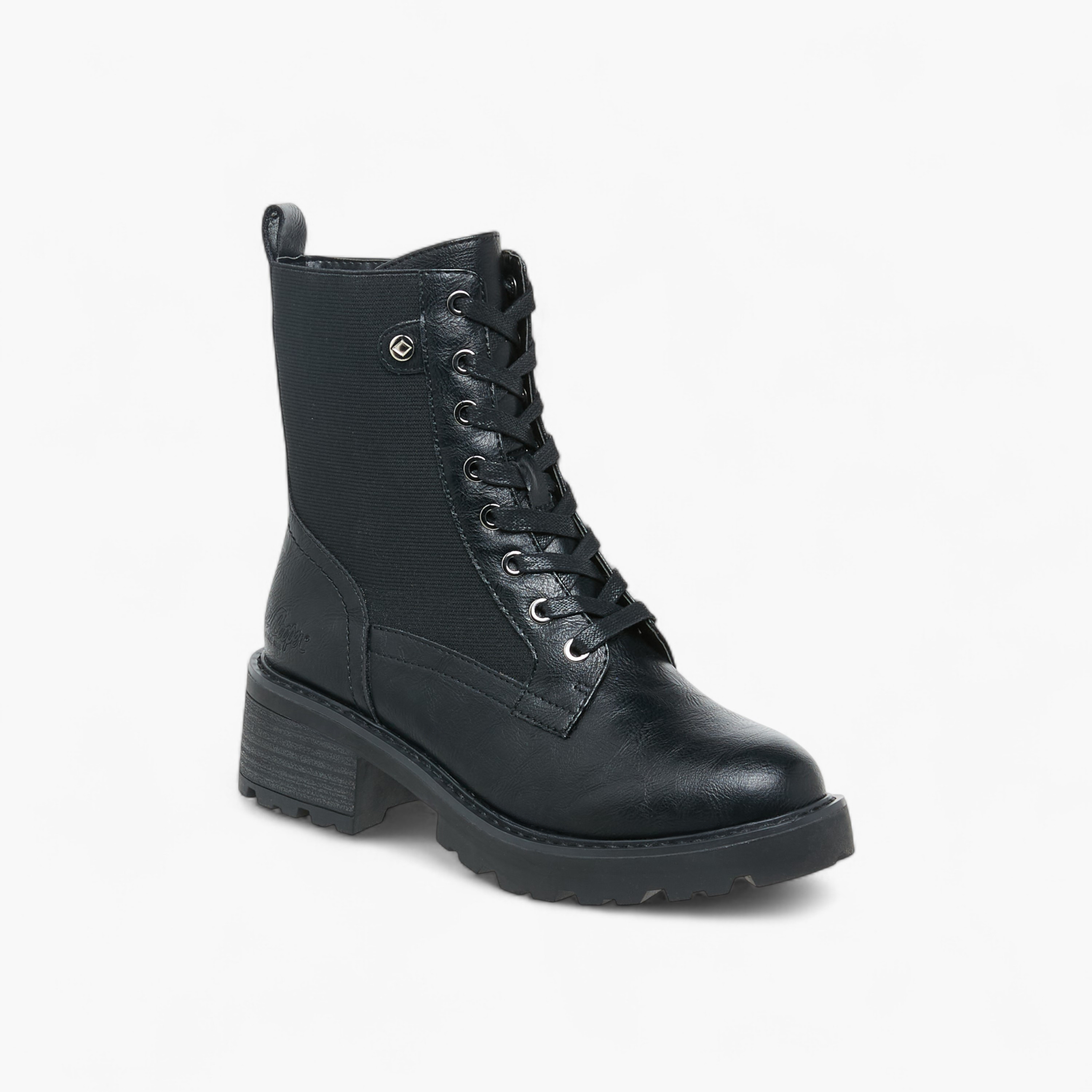 Lee Cooper Women's Solid Ankle Boots with Zip Closure-women-shoes-boots-image-2