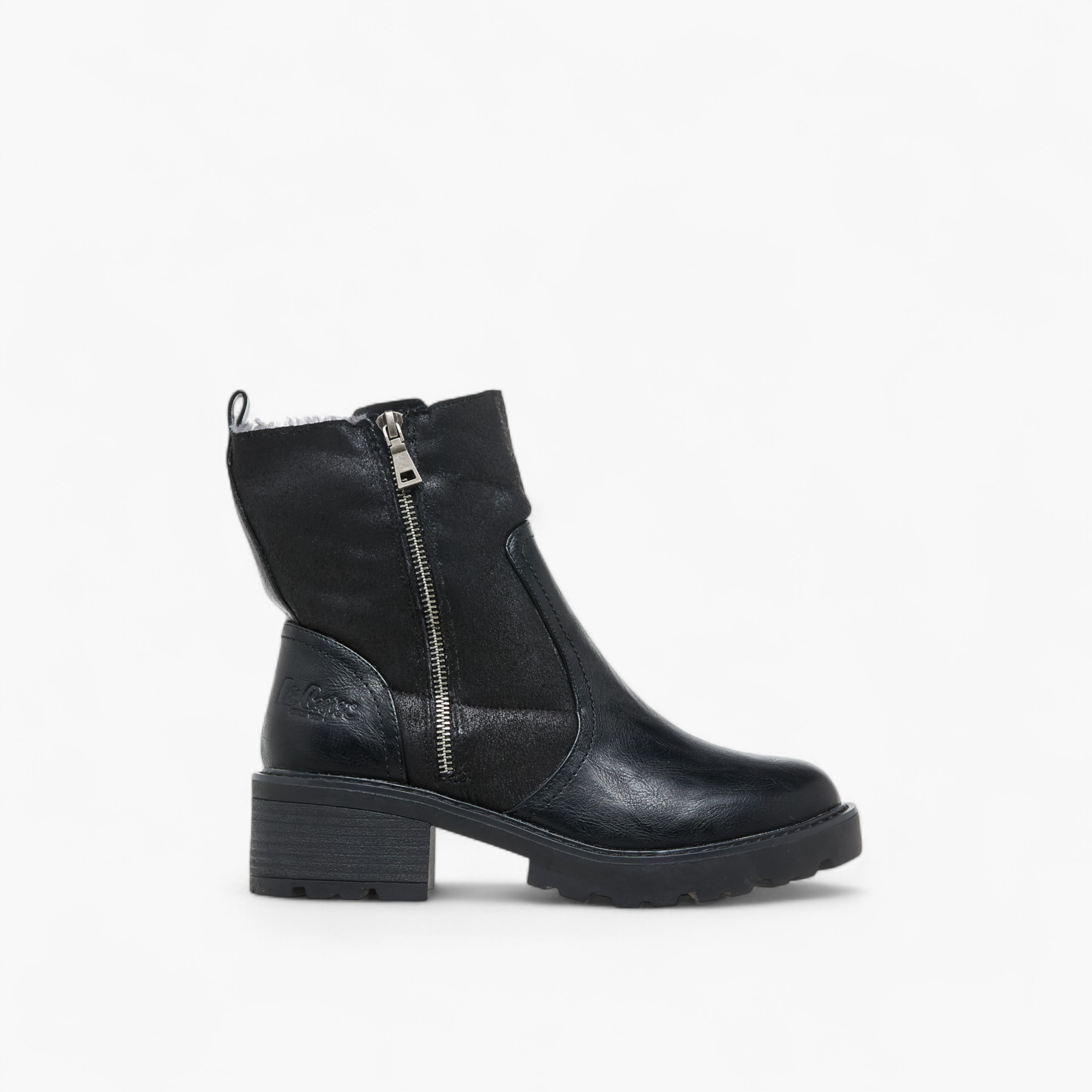 بوت سادة بكعب سميك وسحاب إغلاق للنساء من لي كوبر-women-shoes-boots-image-3