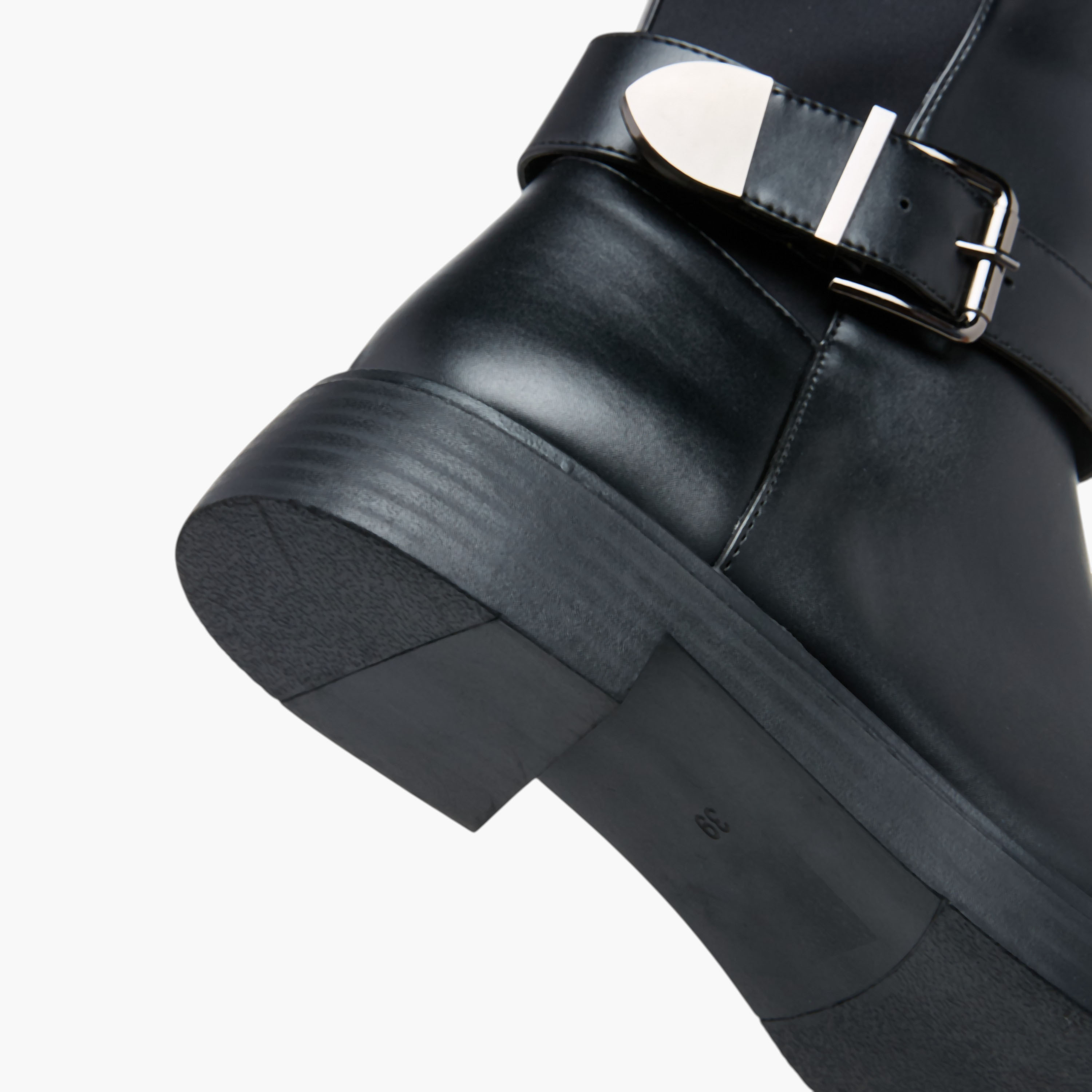 Celeste Women's Panelled High Shaft Boots with Zip Closure-women-shoes-boots-image-6