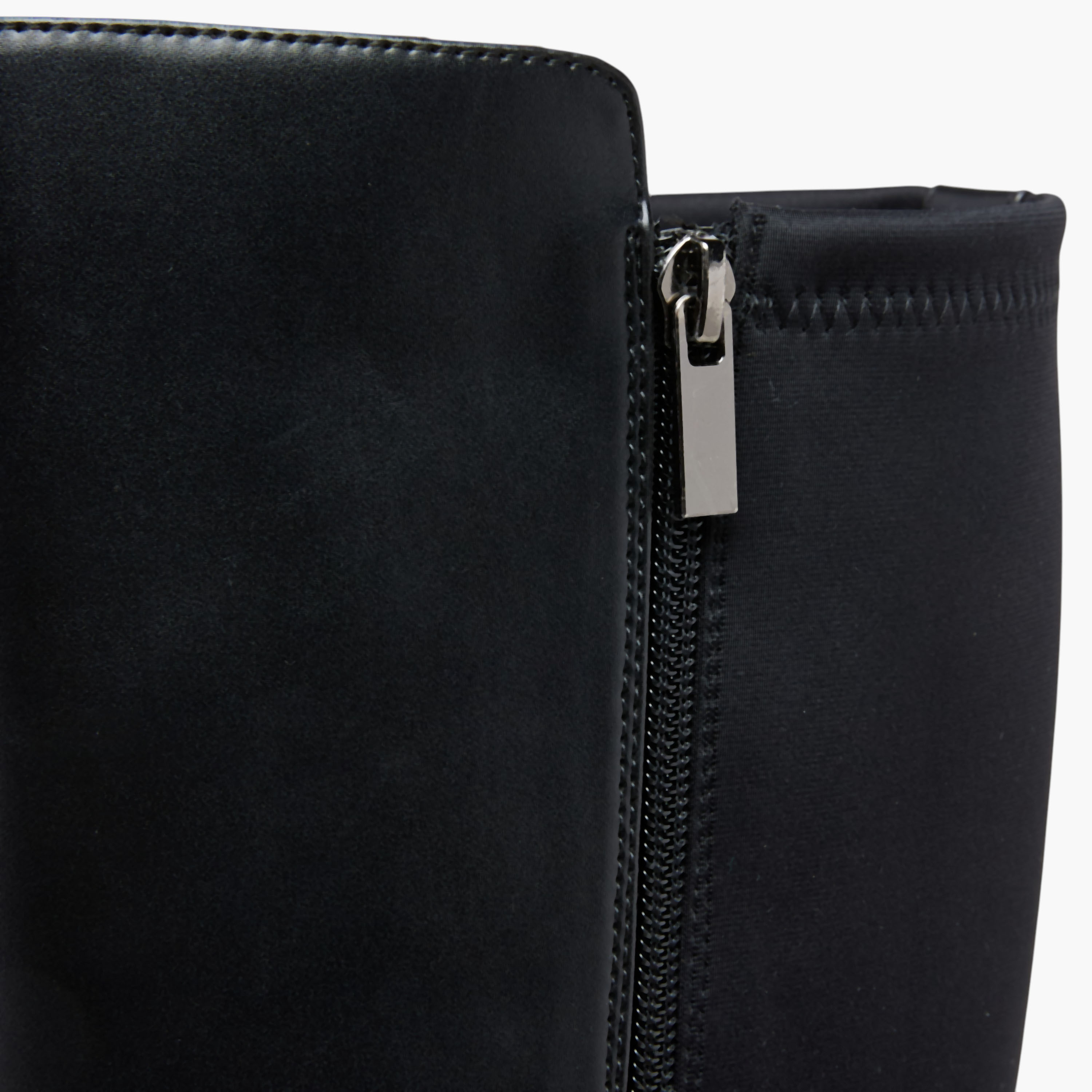 Celeste Women's Panelled High Shaft Boots with Zip Closure-women-shoes-boots-image-5