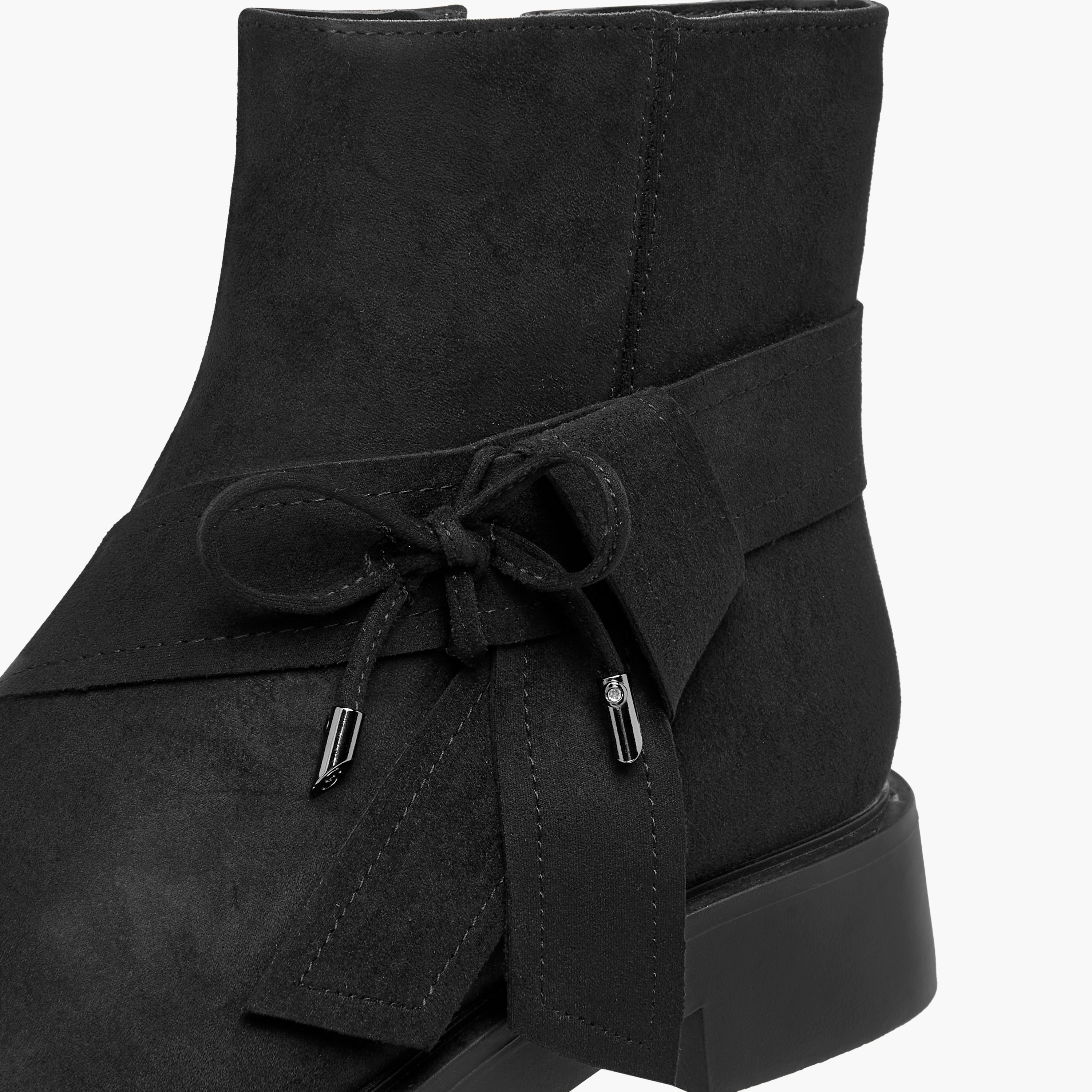 Celeste Women's Bow Accent Ankle Boots with Zip Closure-women-shoes-boots-image-4