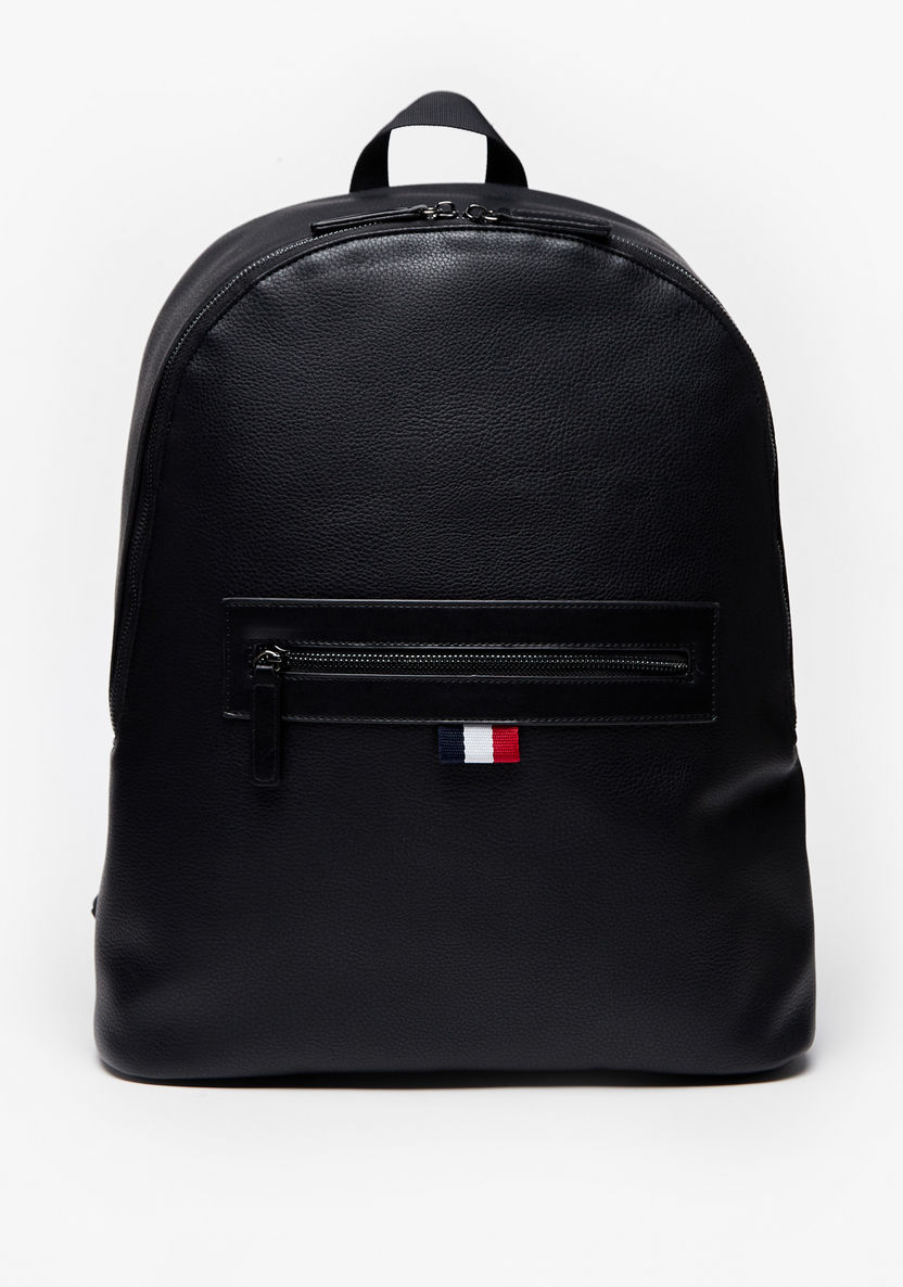 Solid Backpack Shop Solid Backpack with Adjustable Shoulder Straps and Zip Closure ...