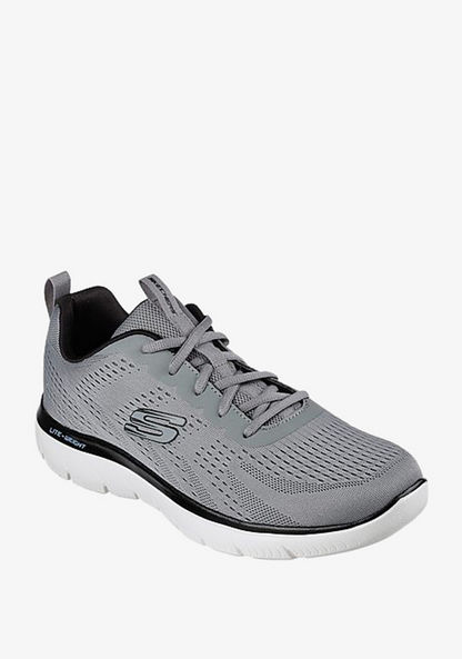 Skechers Men's Textured Lace-Up Trainers - SUMMITS-Men%27s Sports Shoes-image-0