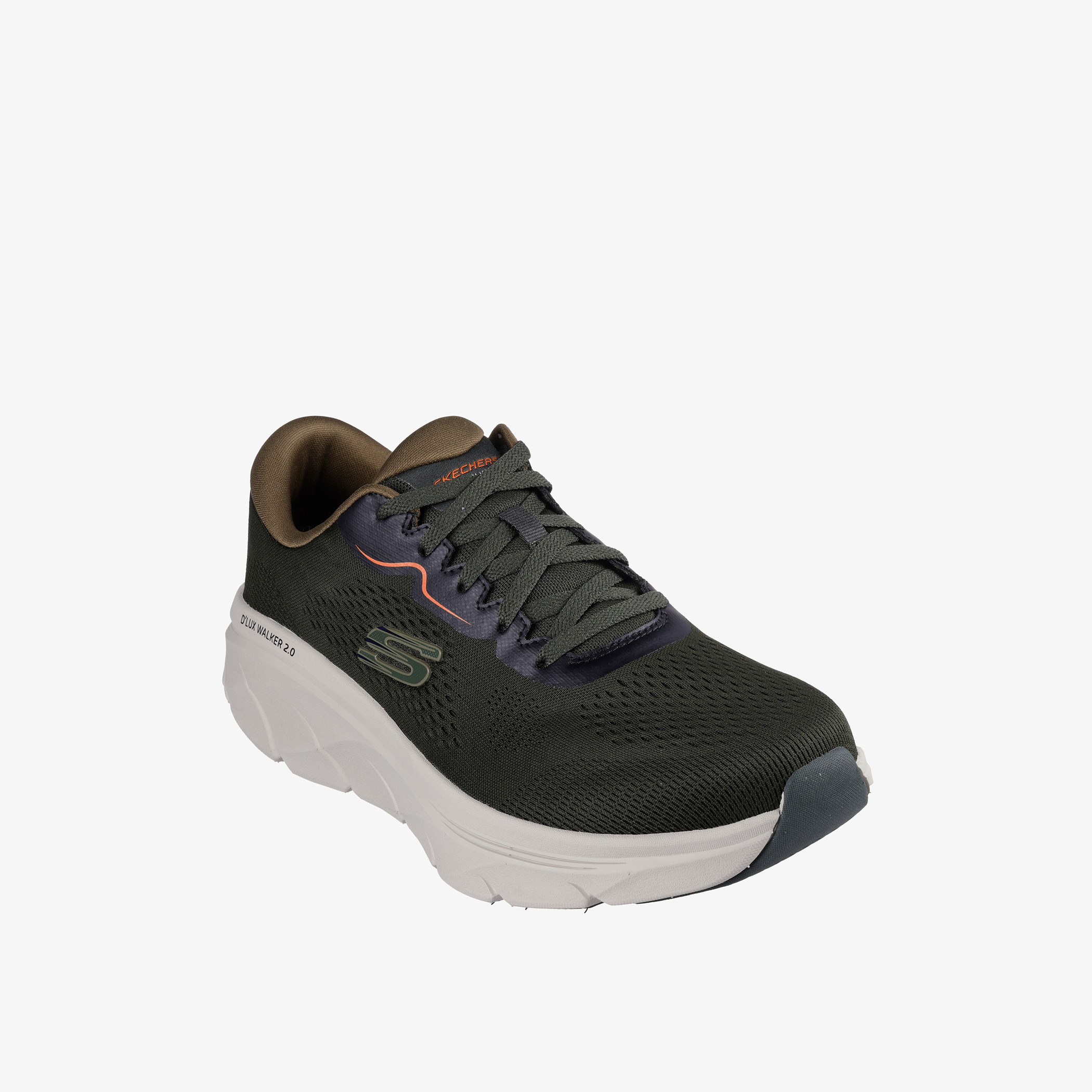 Skechers Men's Panelled Lace-Up Trainer Shoes - D'LUX WALKER 2.0 - SWAVE-sports-men-shoes-image-1
