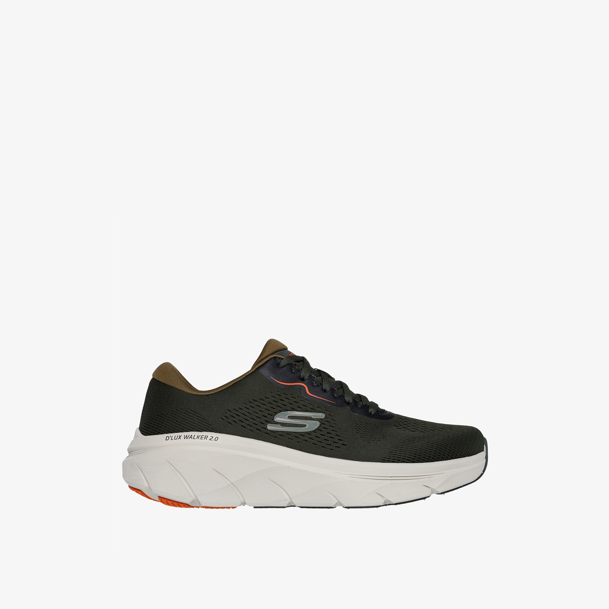 Skechers Men's Panelled Lace-Up Trainer Shoes - D'LUX WALKER 2.0 - SWAVE-sports-men-shoes-image-2