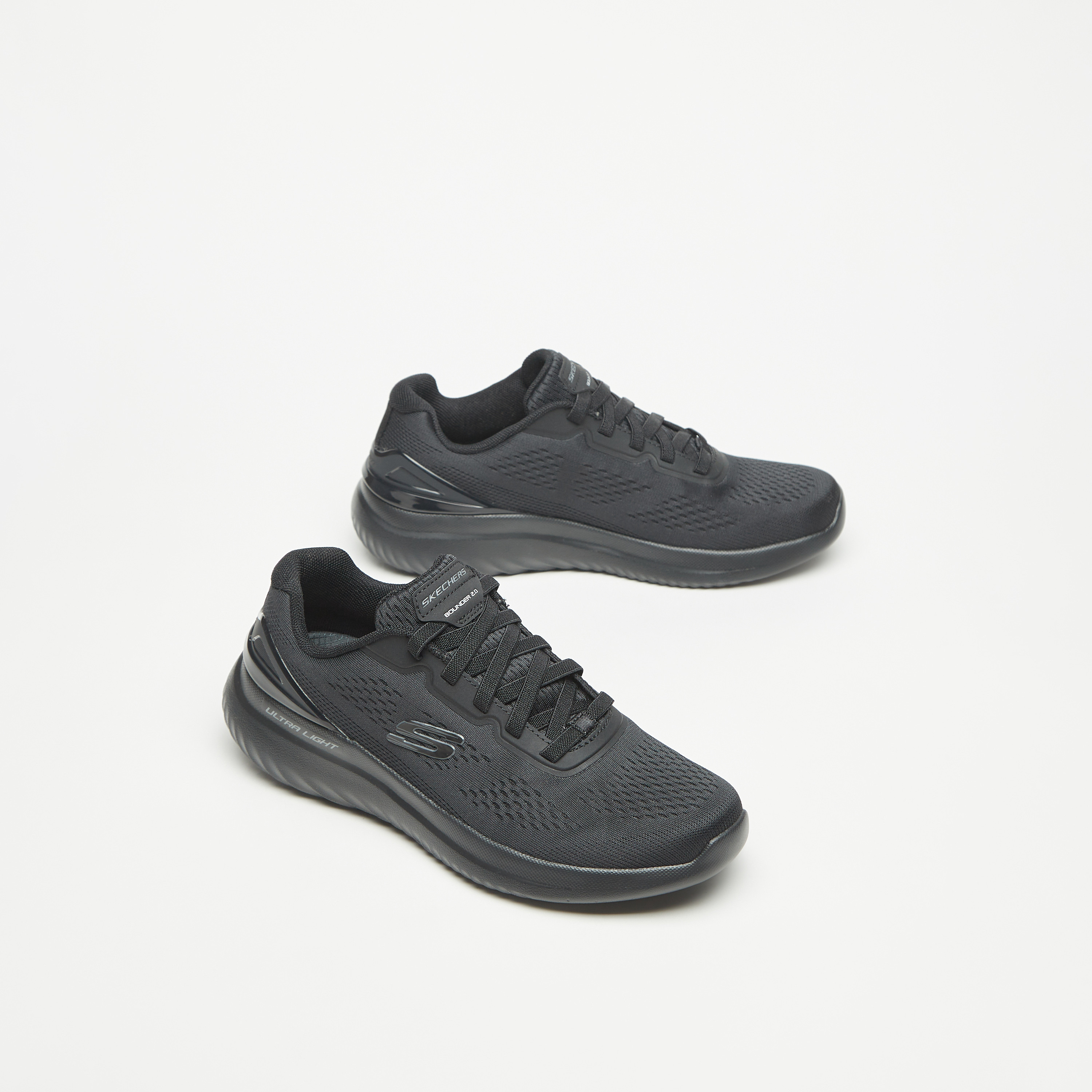 سكيتشرز حذاء رياضي باوندر 2.0 ميموري فوم كاحل منخفض للرجال 232776-BBK | OE-sports-men-shoes-image-1
