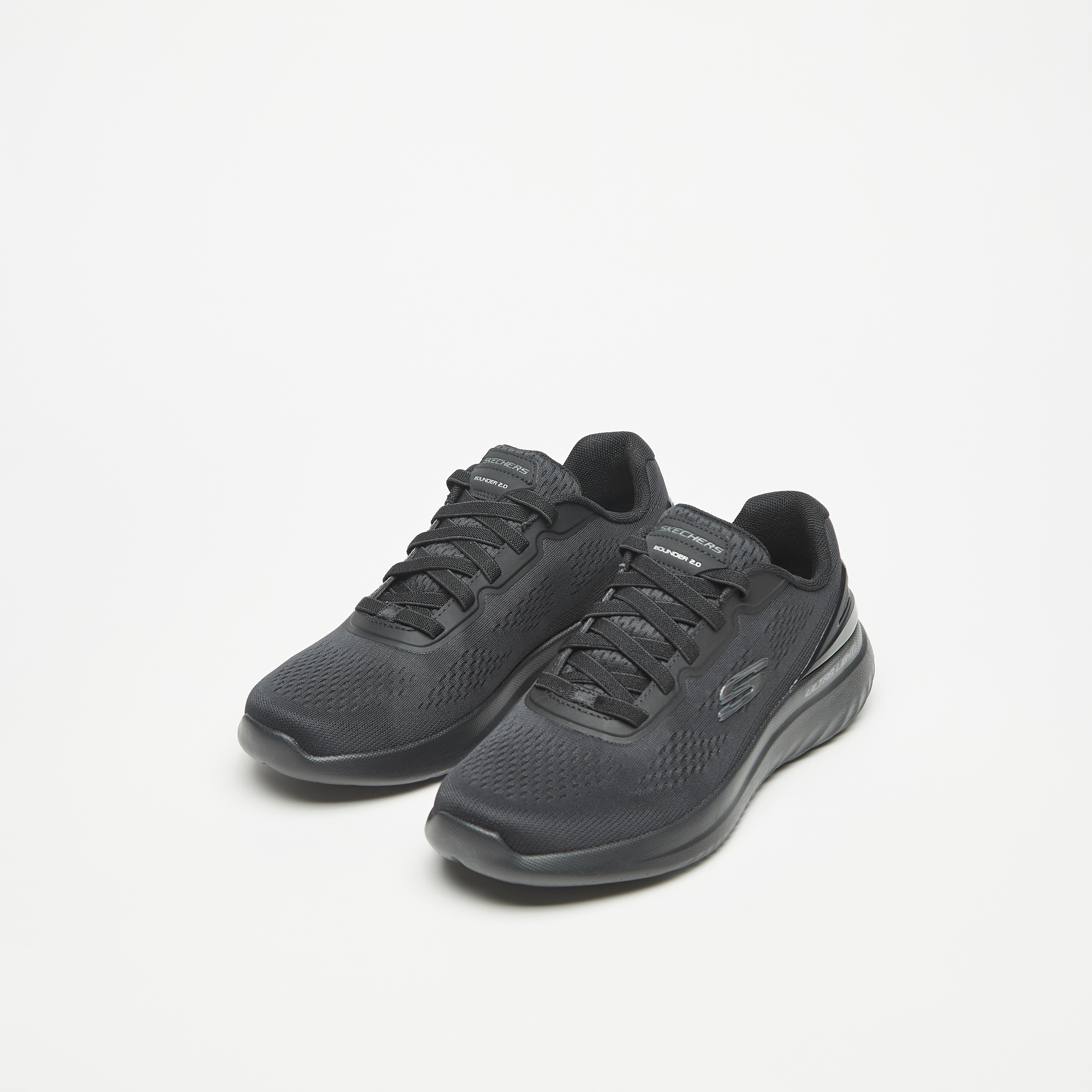 سكيتشرز حذاء رياضي باوندر 2.0 ميموري فوم كاحل منخفض للرجال 232776-BBK | OE-sports-men-shoes-image-2