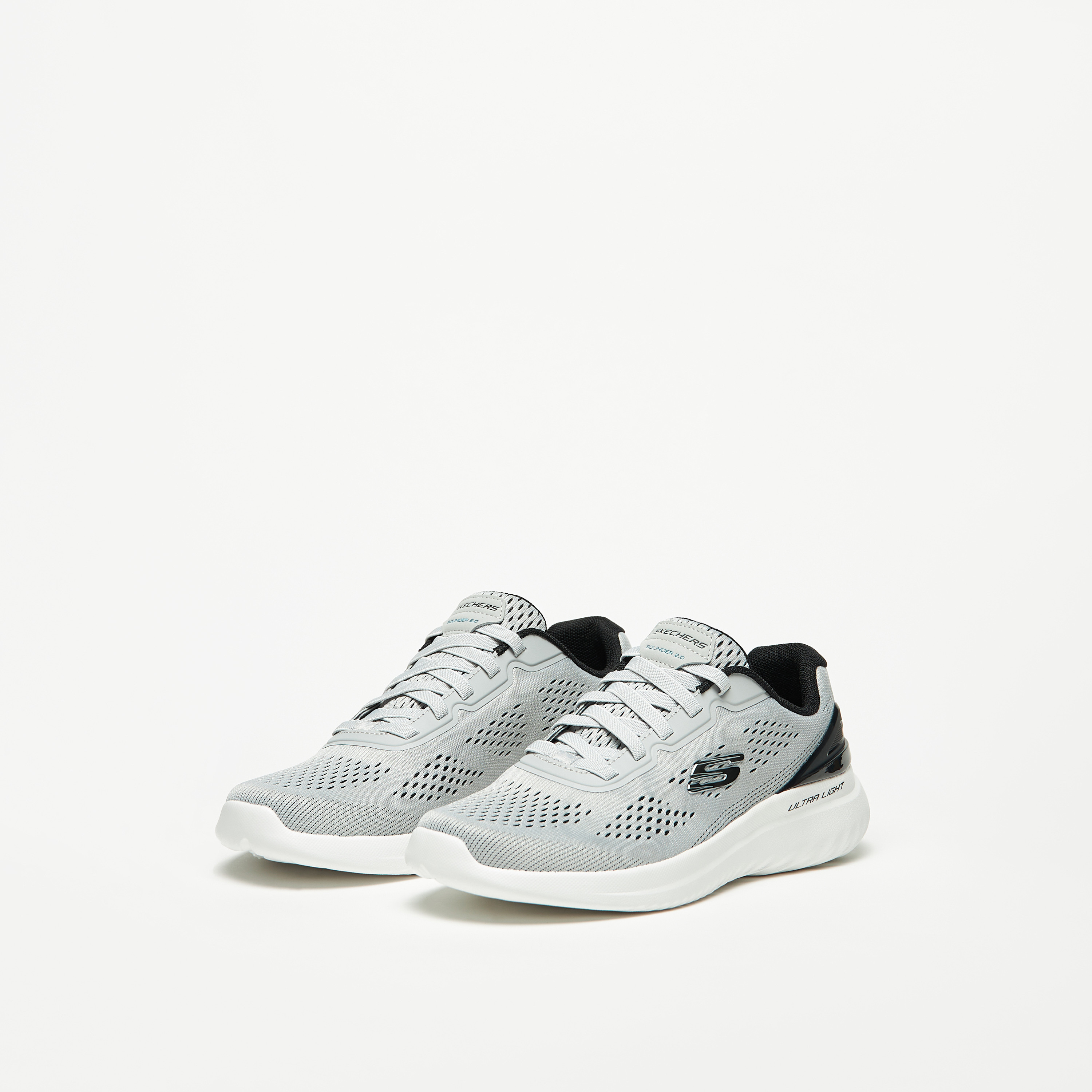 سكيتشرز حذاء رياضي باوندر 2.0 ميموري فوم كاحل منخفض للرجال 232776-BBK | OE-sports-men-shoes-image-10
