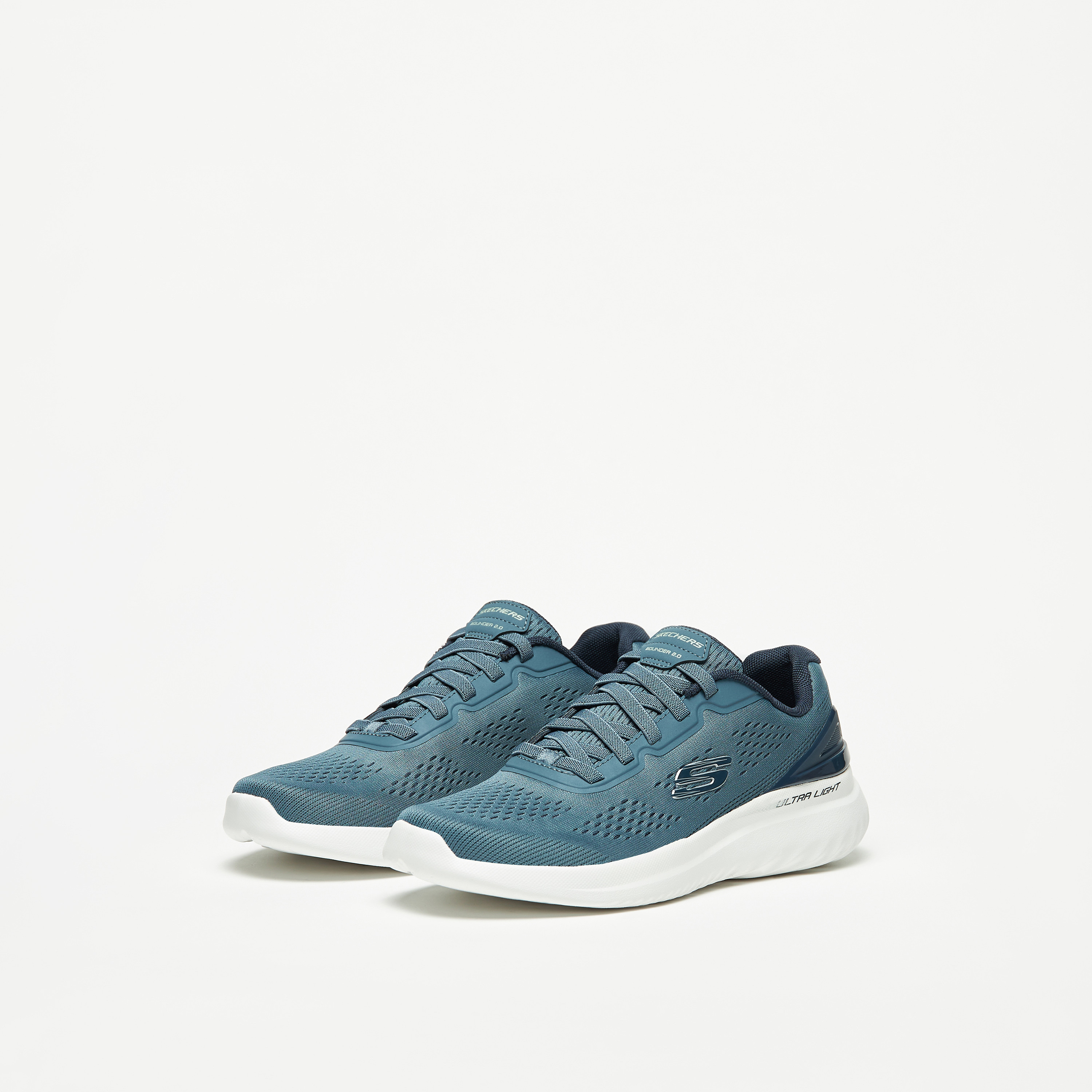 سكيتشرز حذاء رياضي باوندر 2.0 ميموري فوم كاحل منخفض للرجال 232776-BBK | OE-sports-men-shoes-image-26