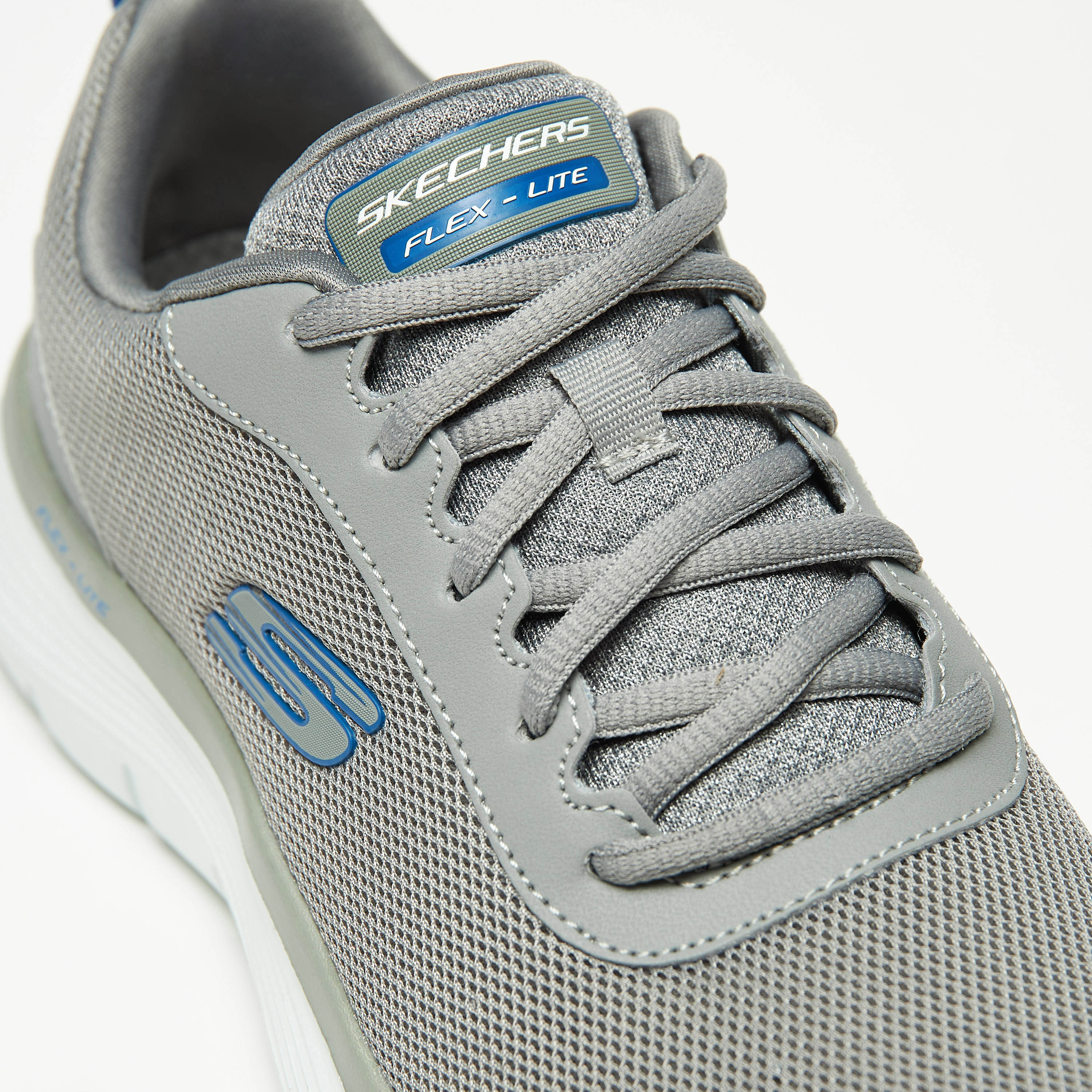 Skechers Flex Advantage 5.0 Men Memory Foam Low Ankle Sneakers 232822-GYBL | OE-sports-men-shoes-image-7