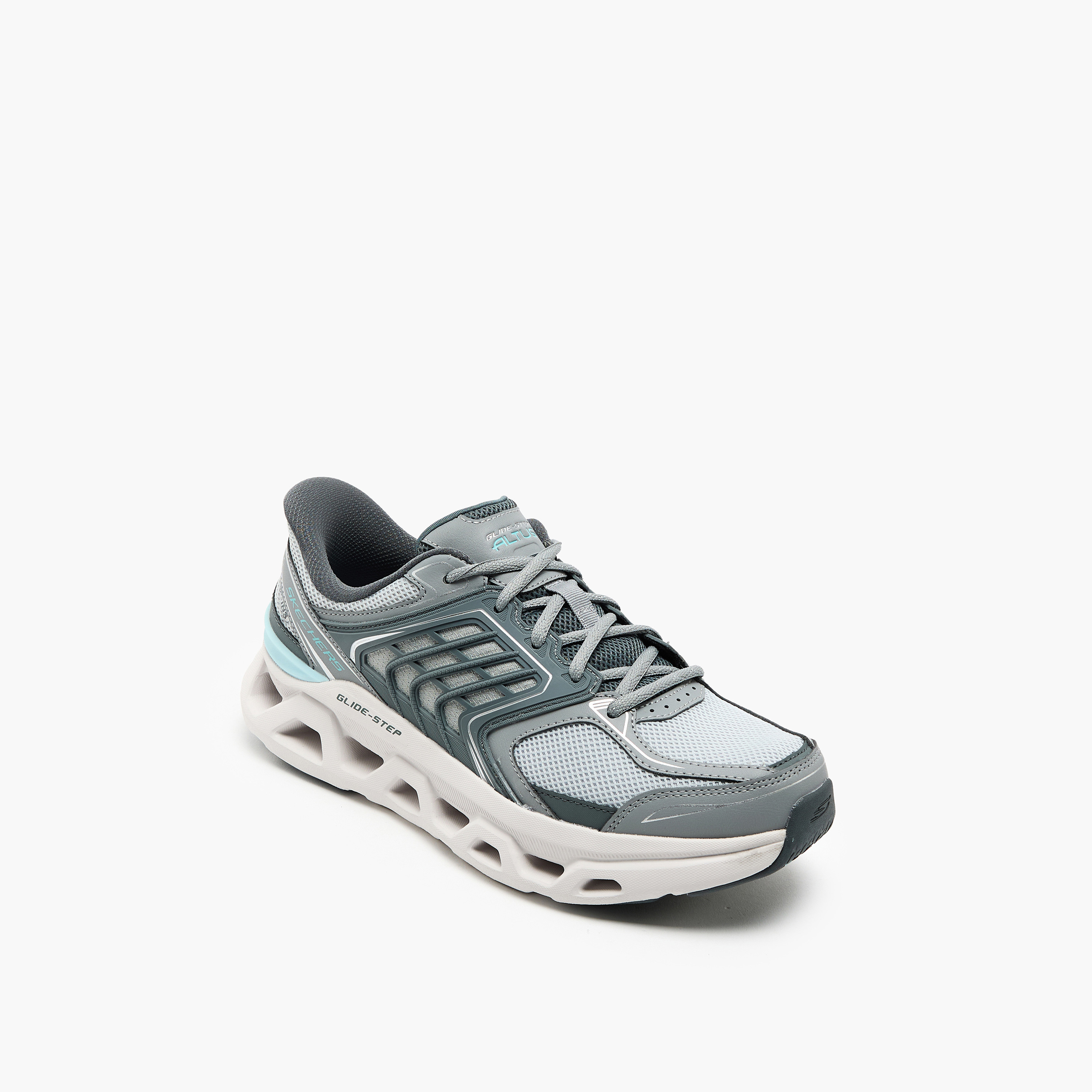 سكيتشرز- حذاء رياضي للرجال غلايد-ستيب التوس برباط مطاطي وكاحل منخفض 232924 | OE-sports-men-shoes-image-2