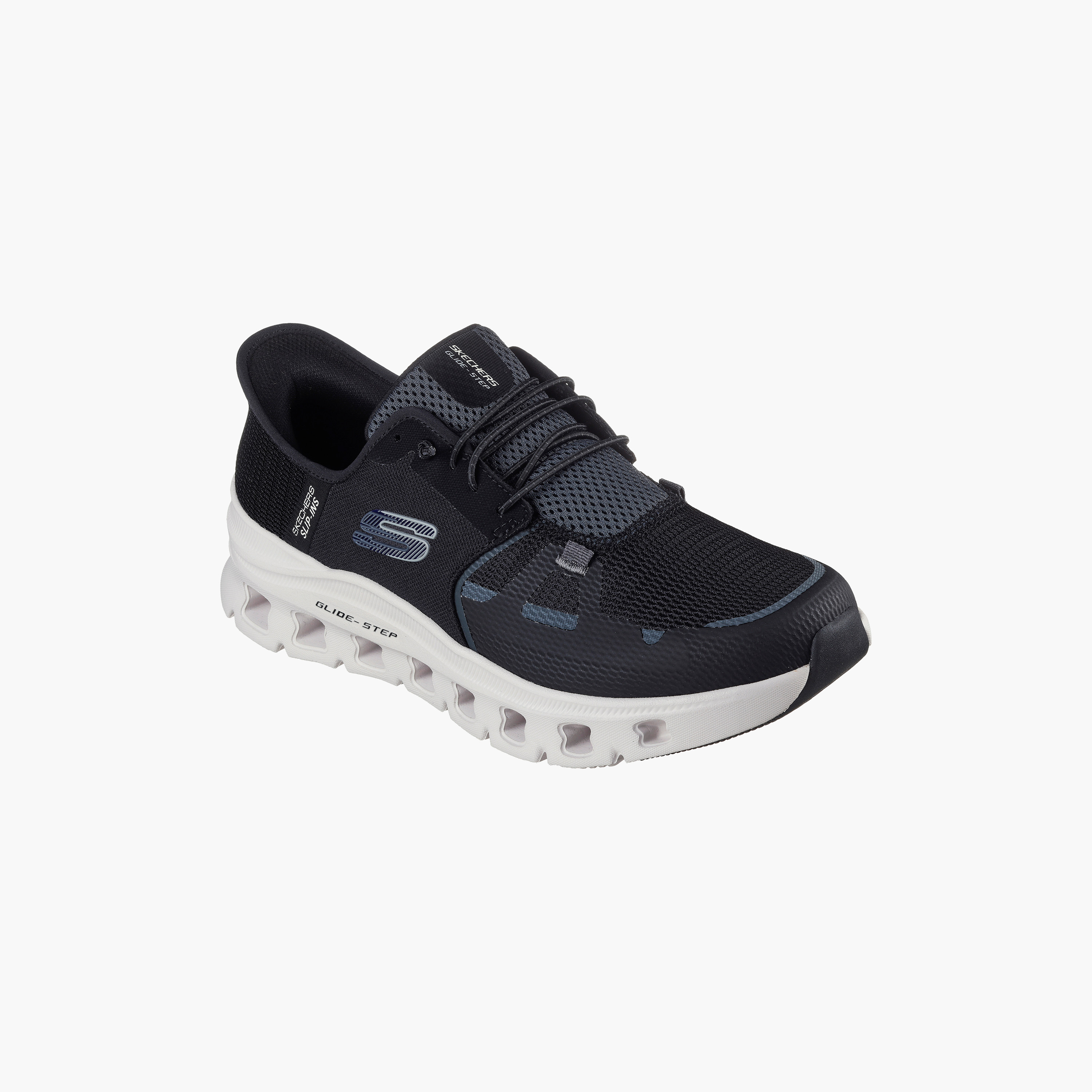 حذاء مشي للرجال من سكيتشرز جلايد ستيب برو بنجي بدون أربطة 232930 | OE-sports-men-shoes-image-1
