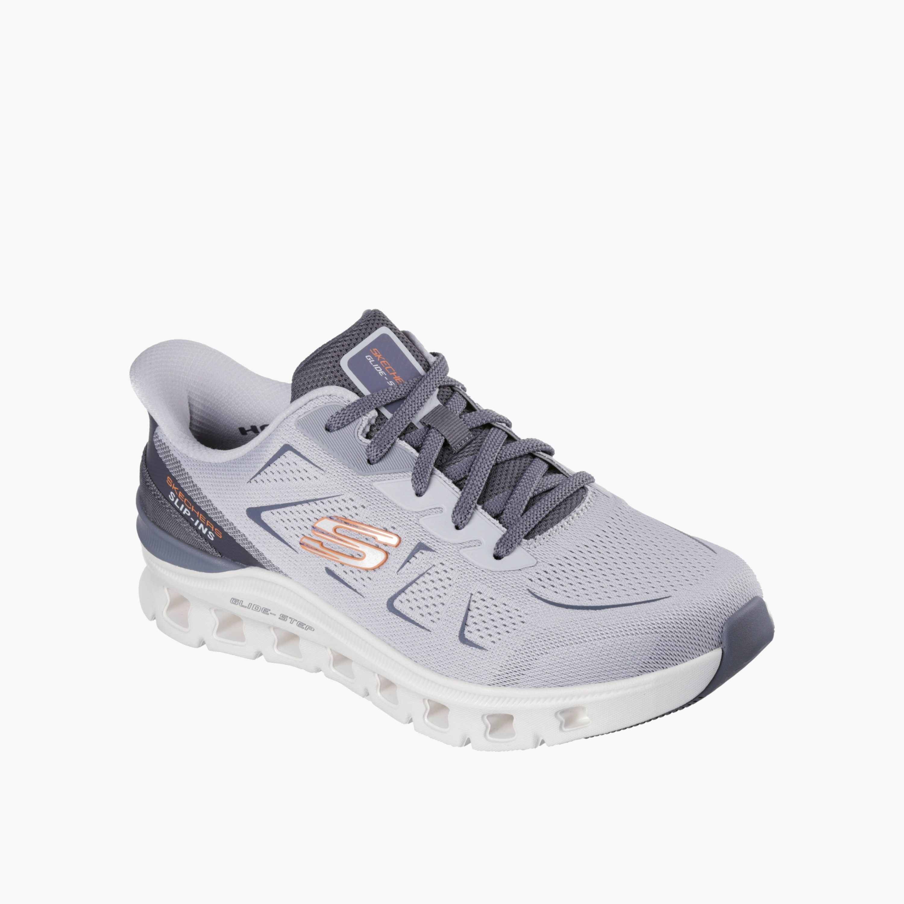 حذاء رياضي سهل الارتداء بطبعات شعار للرجال من سكيتشرز-sports-men-shoes-image-4