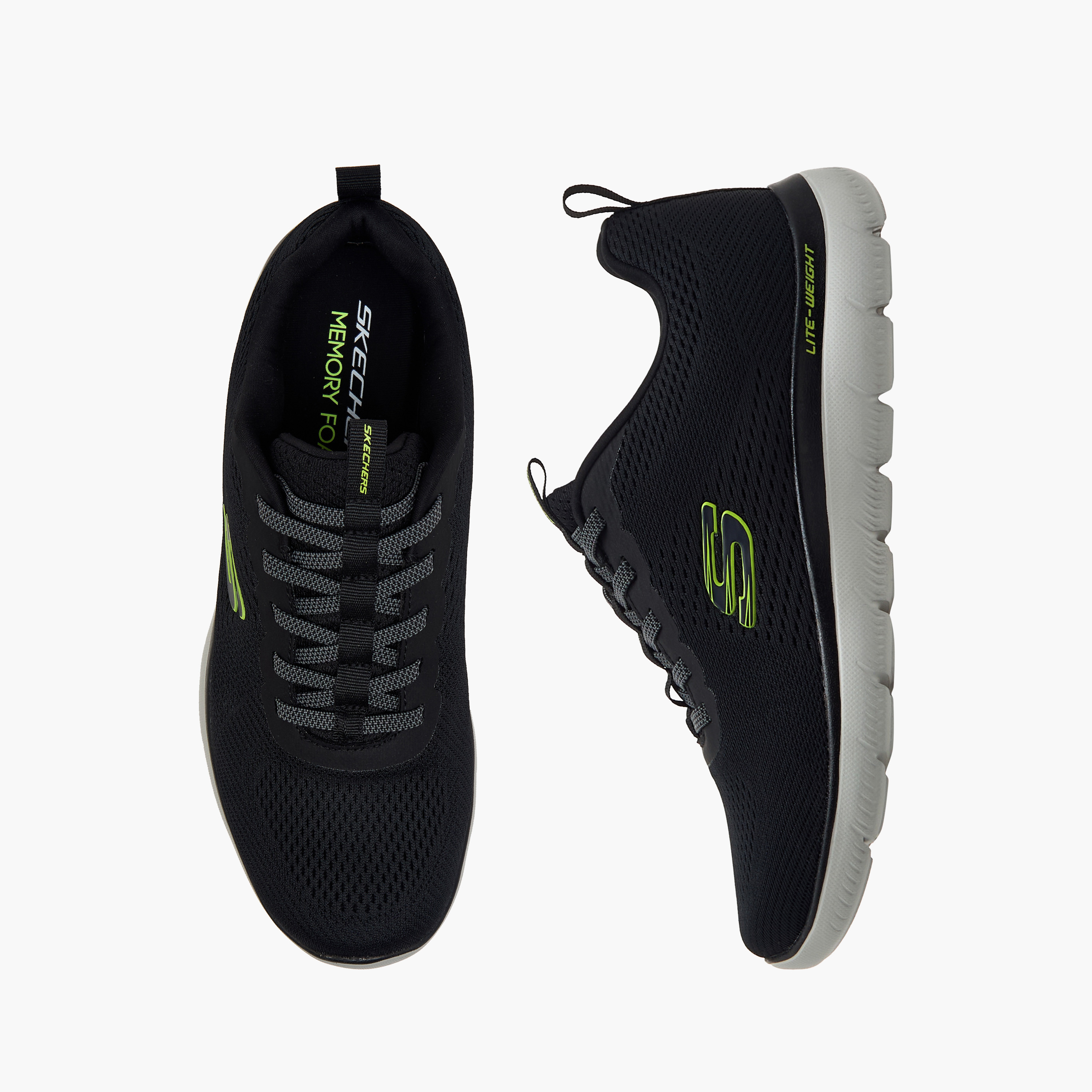 سكيتشرز - حذاء رياضي ساميتس - دانتيل بنجي - منخفض الكاحل - للرجال  232963 | OE-sports-men-shoes-image-1