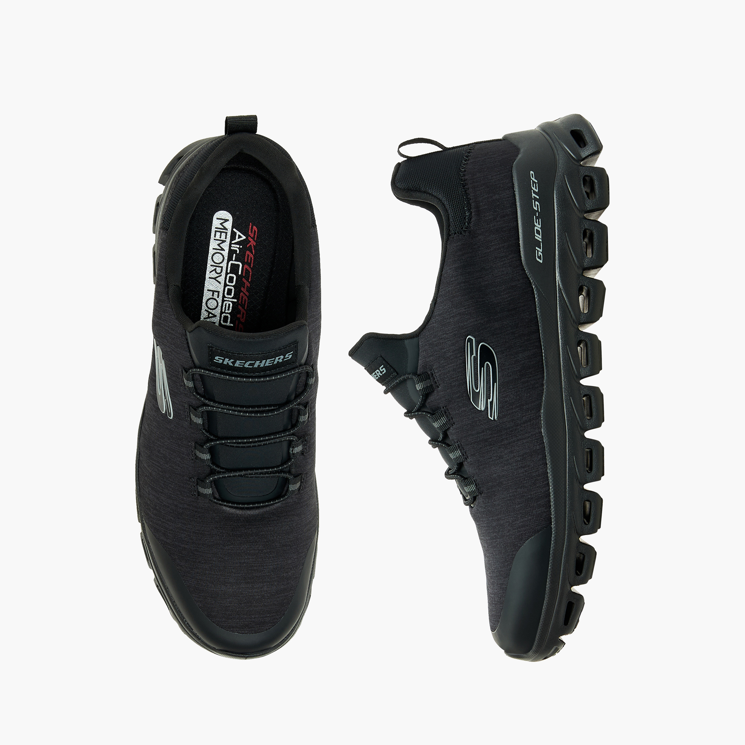 Skechers Men's Glide-Step Bungee Lace Low Ankle Sneakers 233013 | OE-sports-men-shoes-image-1