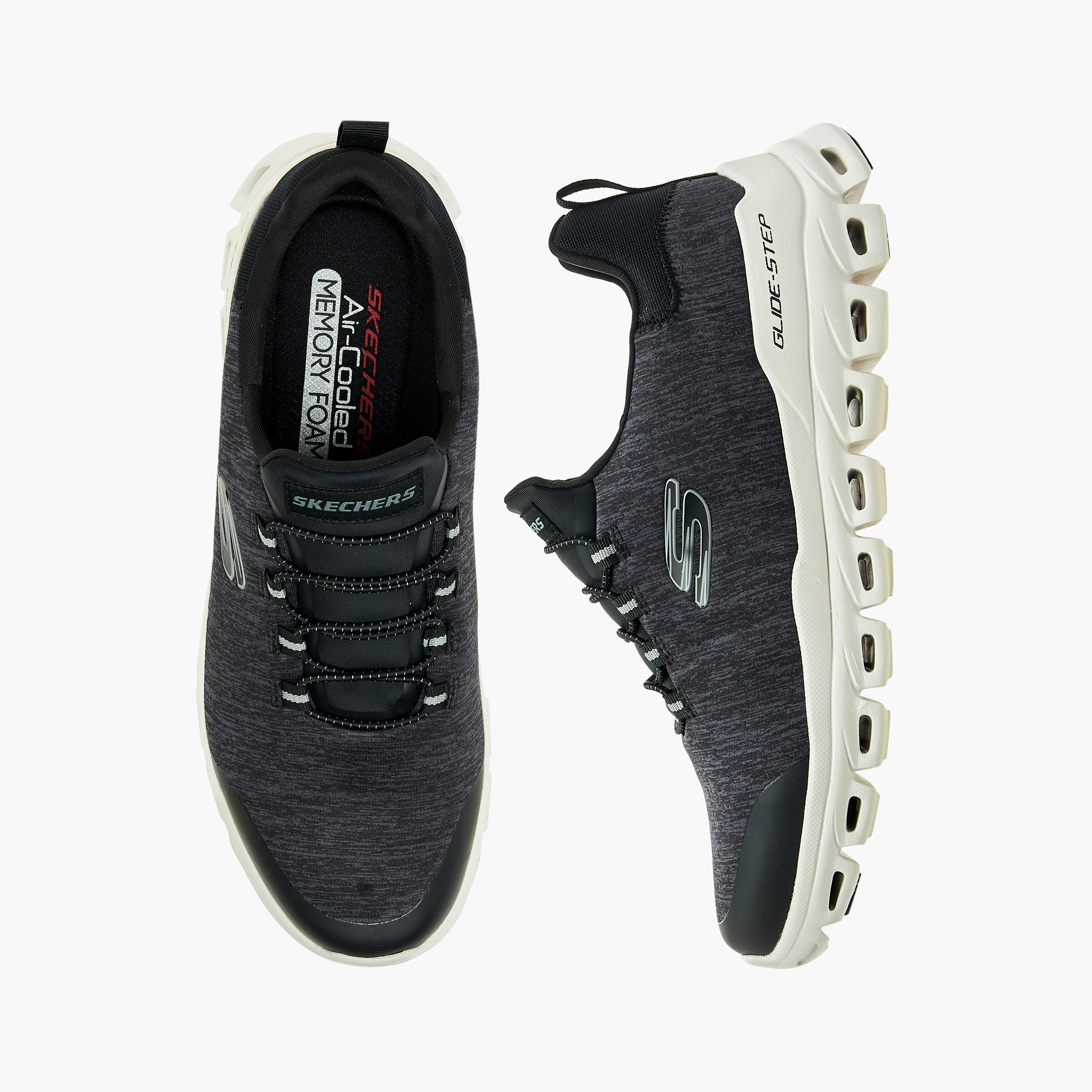 Skechers Men's Glide-Step Bungee Lace Low Ankle Sneakers 233013 | OE-sports-men-shoes-image-1