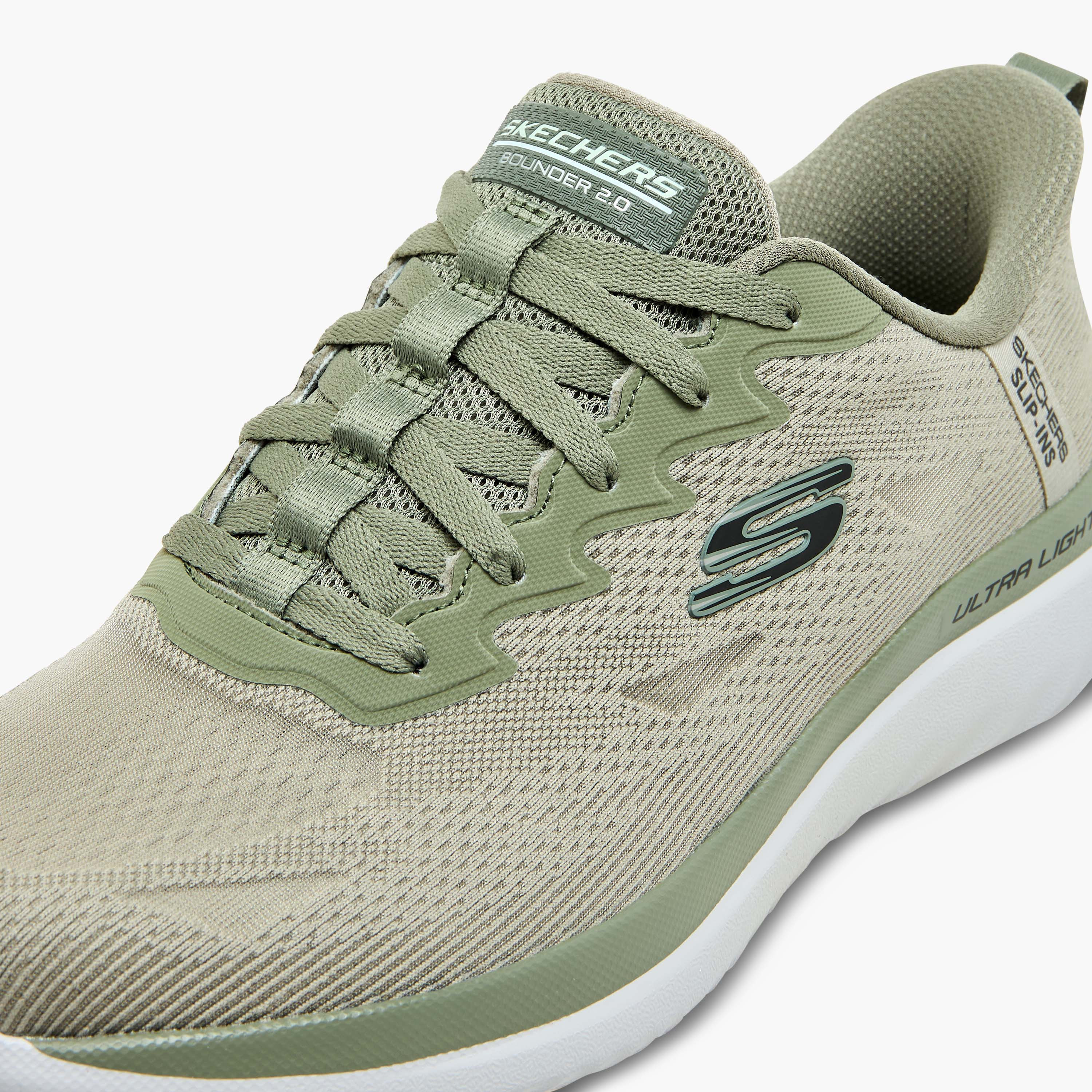 سكيتشرز - حذاء رياضي باوندر 2.0 - دانتيل بنجي - منخفض الكاحل - للرجال 233030 | OE-sports-men-shoes-image-9