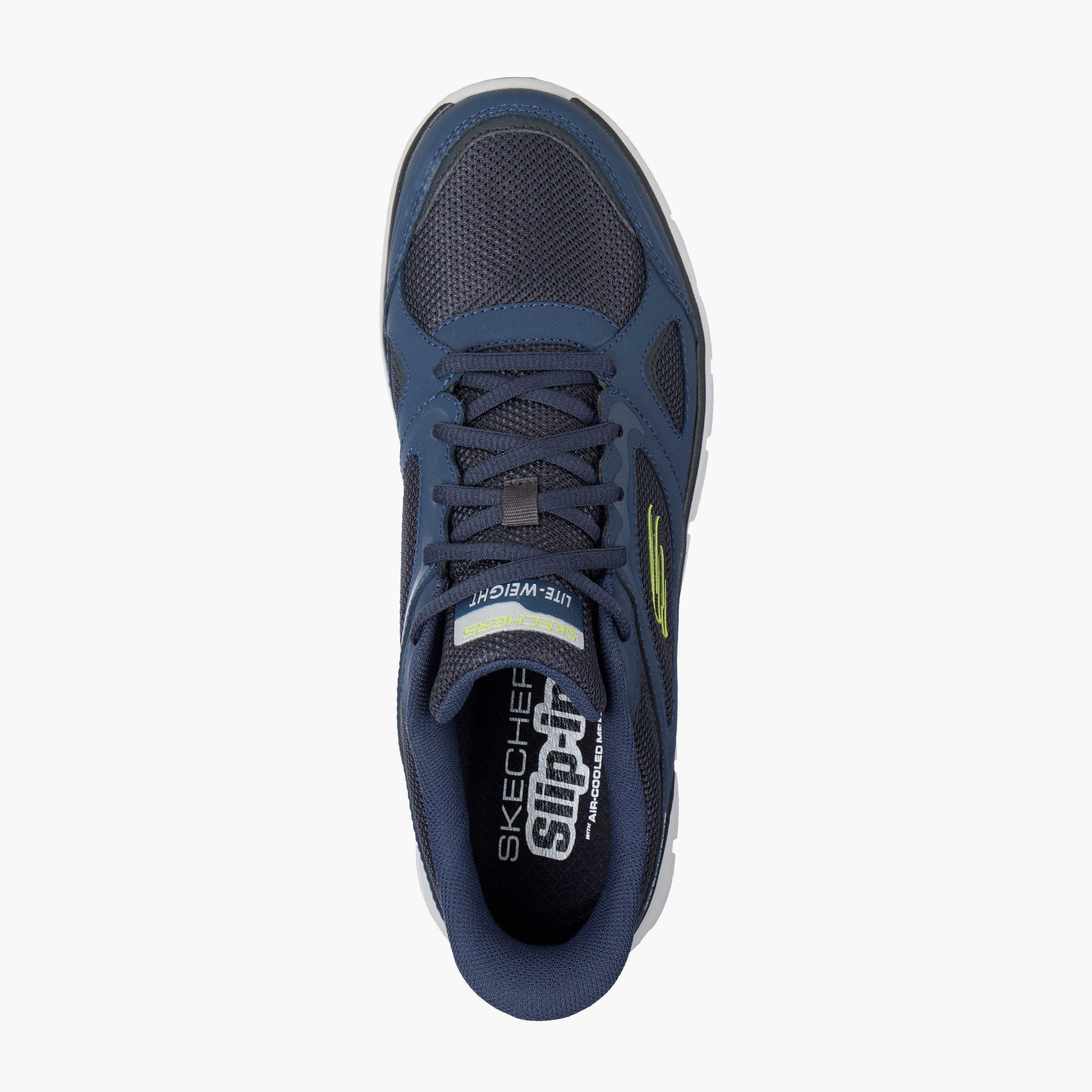 Skechers Men Lace-Up Leather Sports Shoes-sports-men-shoes-image-3