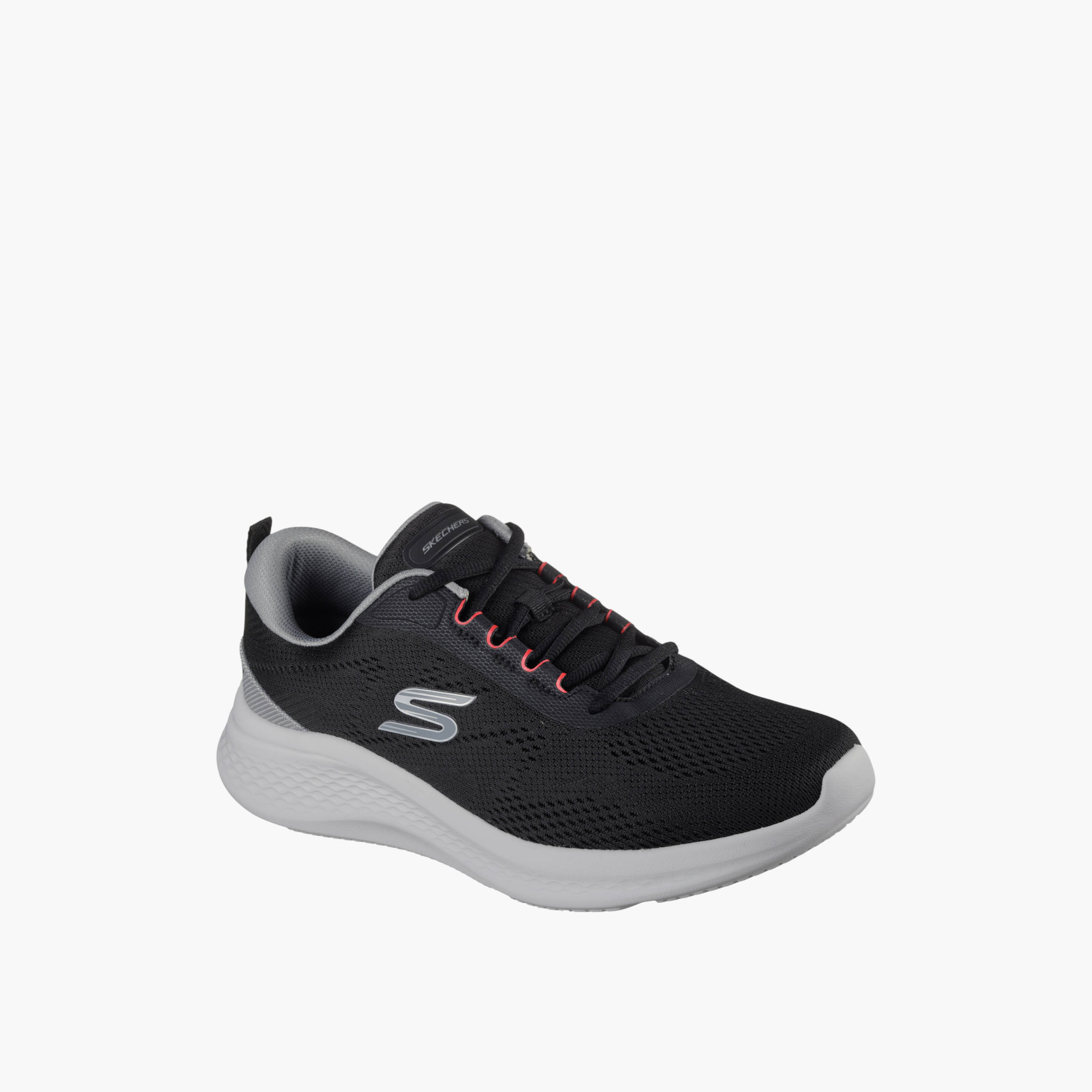 حذاء رياضي برباط إغلاق للرجال من سكيتشيرز - 233184-BKGY-sports-men-shoes-image-1