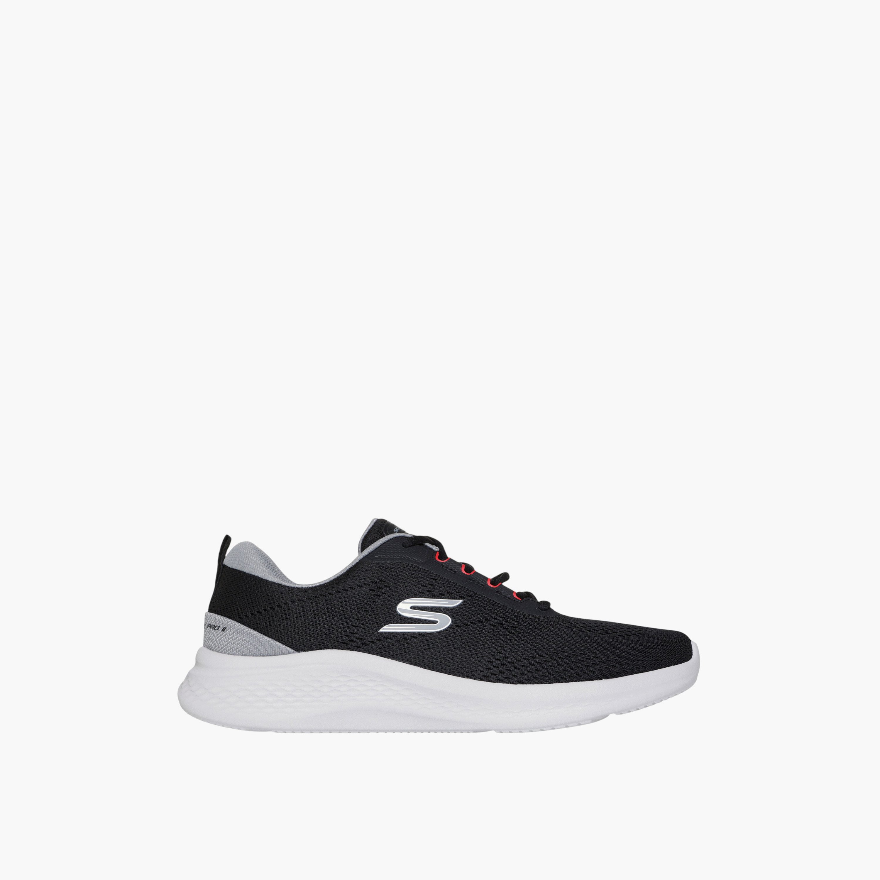 حذاء رياضي برباط إغلاق للرجال من سكيتشيرز - 233184-BKGY-sports-men-shoes-image-2