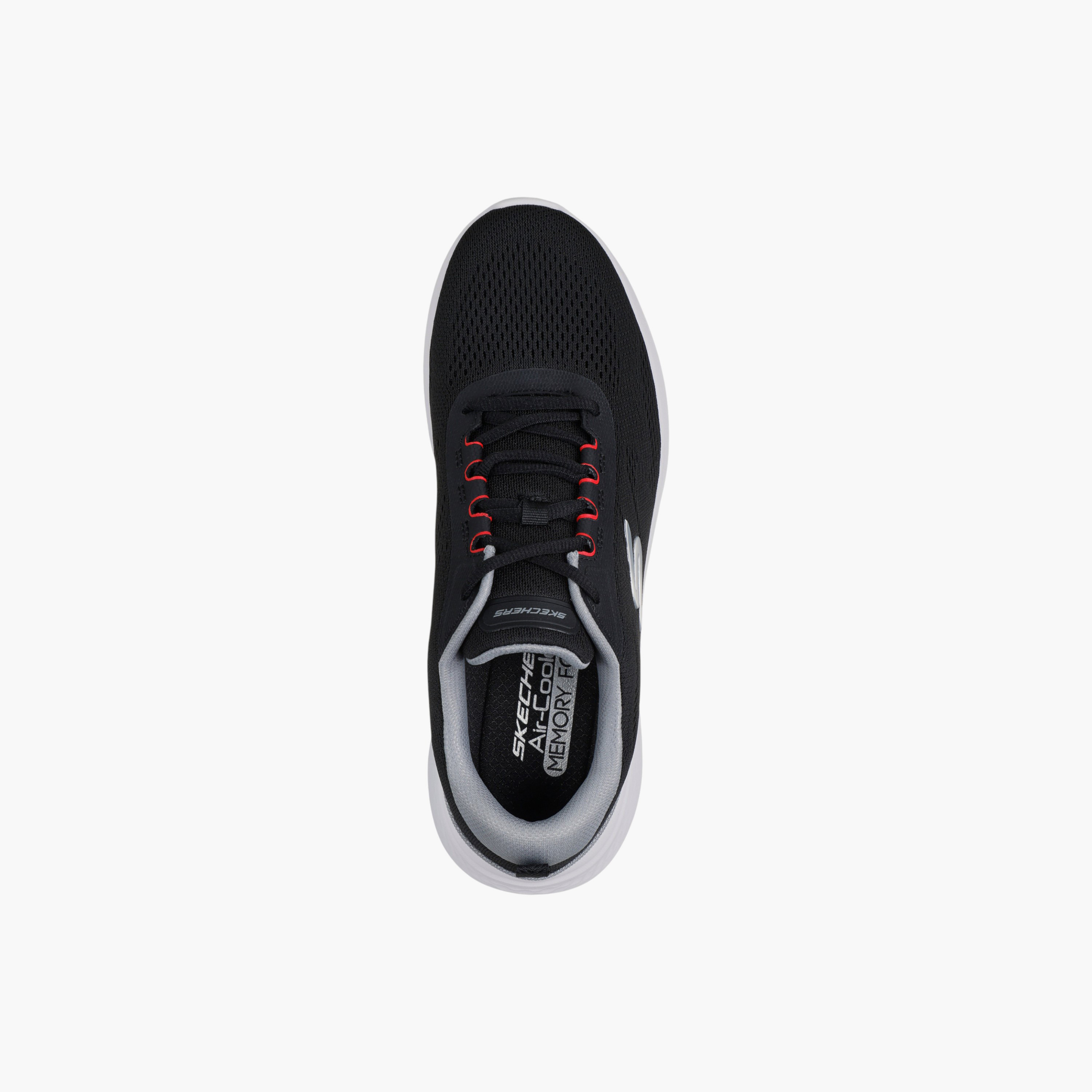 حذاء رياضي برباط إغلاق للرجال من سكيتشيرز - 233184-BKGY-sports-men-shoes-image-4