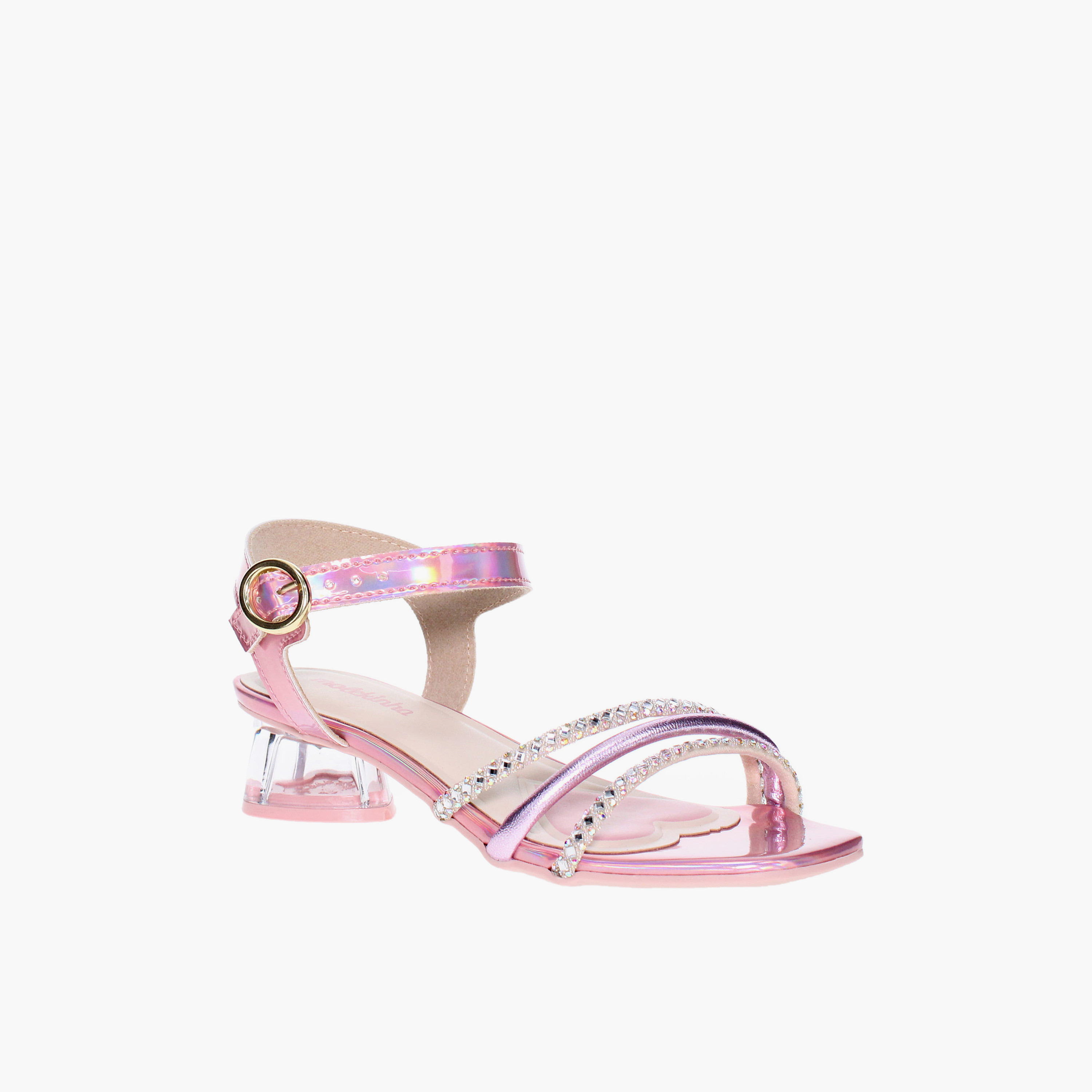 مولكينها - صندل بكعب عالٍ بإبزيم للبنات | 2346-106-25526-90444-girls-shoes-sandals-image-1
