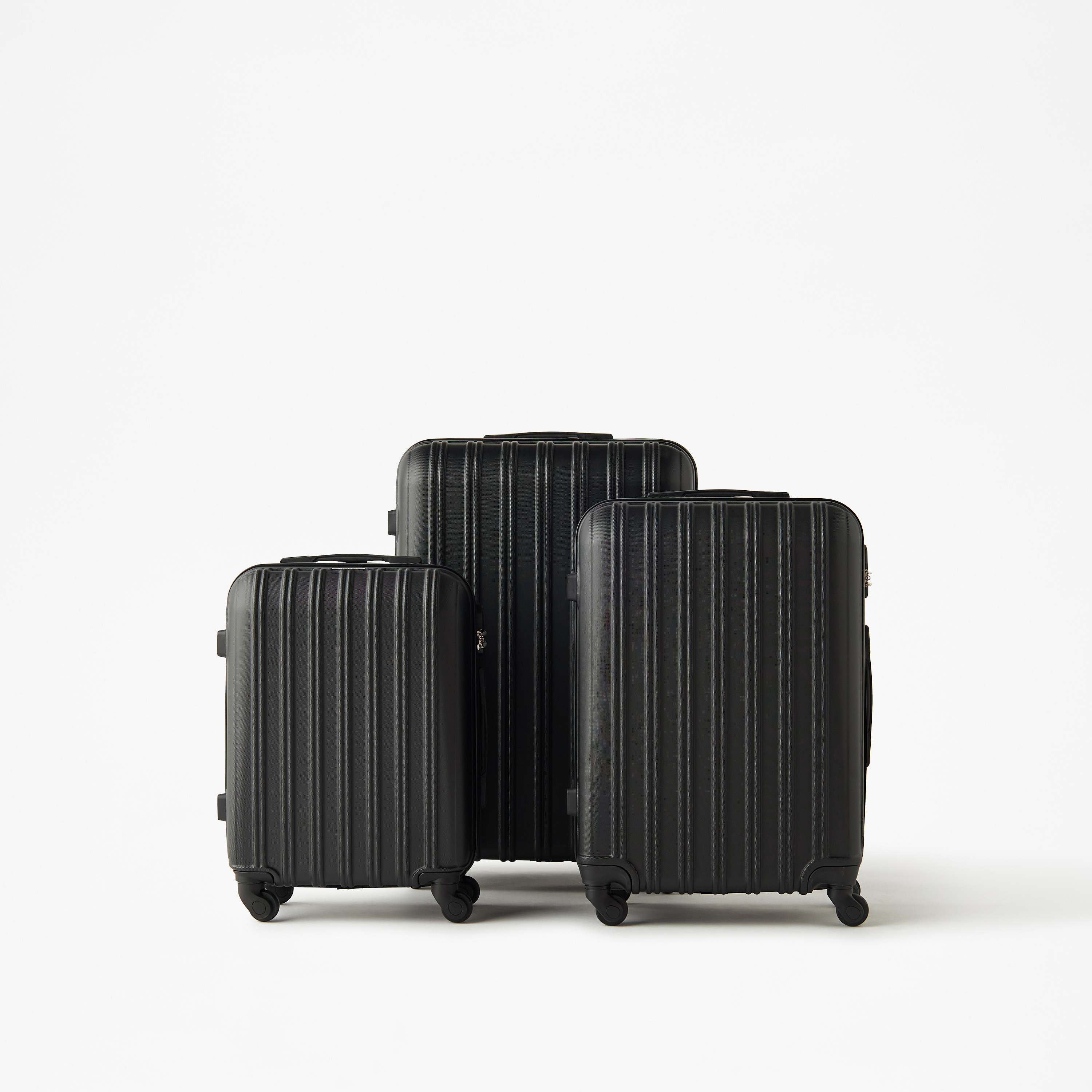 Oaklan by Shoexpress Textured Hardcase Trolley Bag-travel-luggagesandbags-luggage-image-1