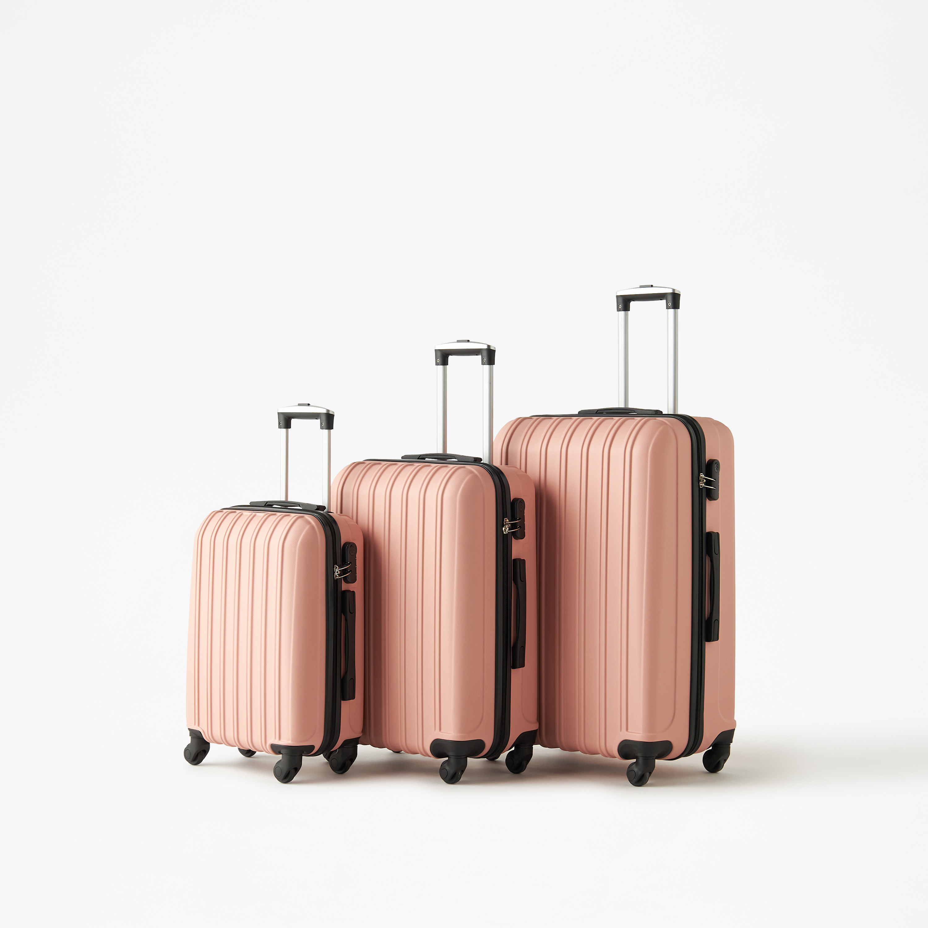 Oaklan by Shoexpress Textured Hardcase Trolley Bag-travel-luggagesandbags-luggage-image-2