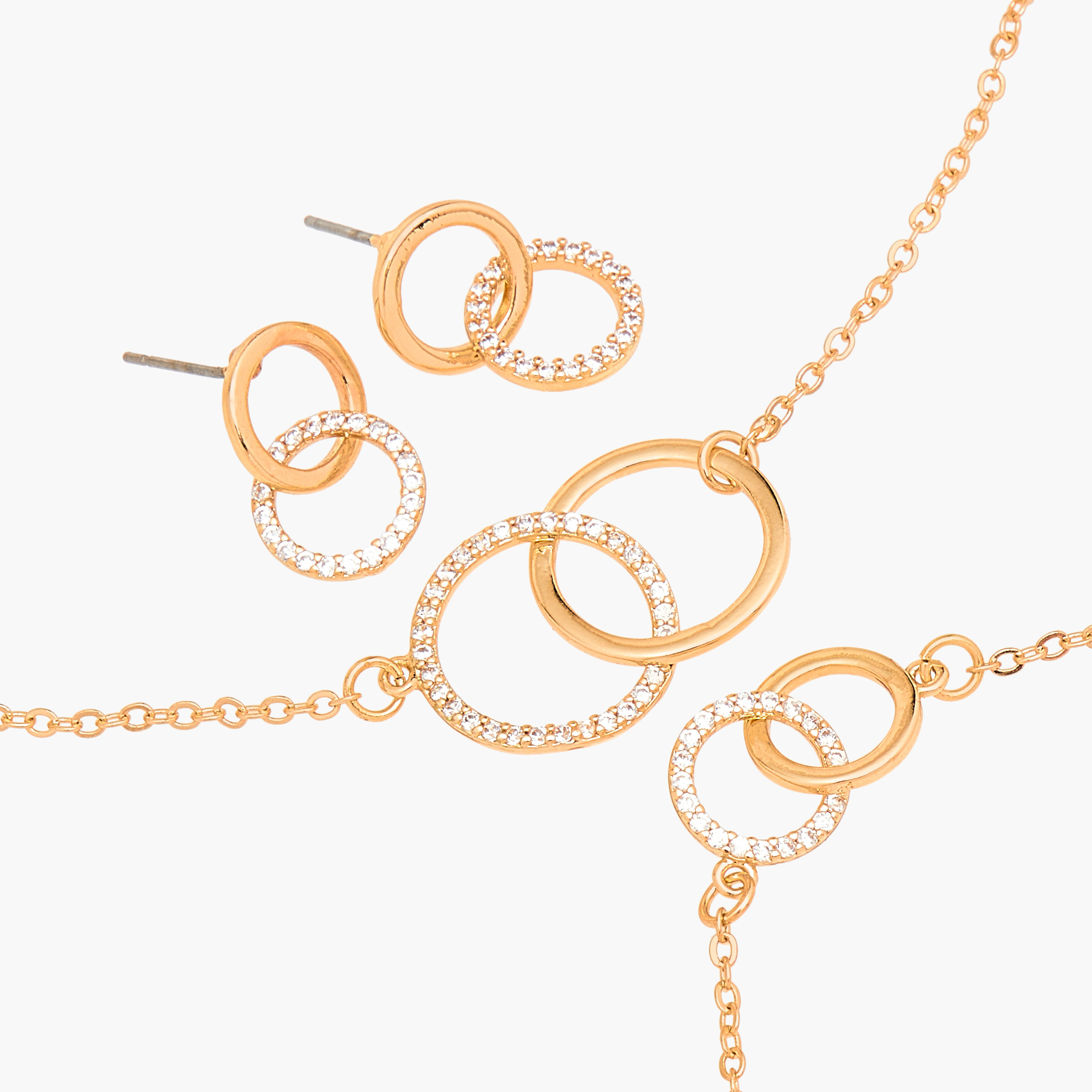 Flora Bella Embellished Pendant Necklace with Earrings and Bracelet Set-women-watchesandjewellery-jewellery-jewellerysets-image-4