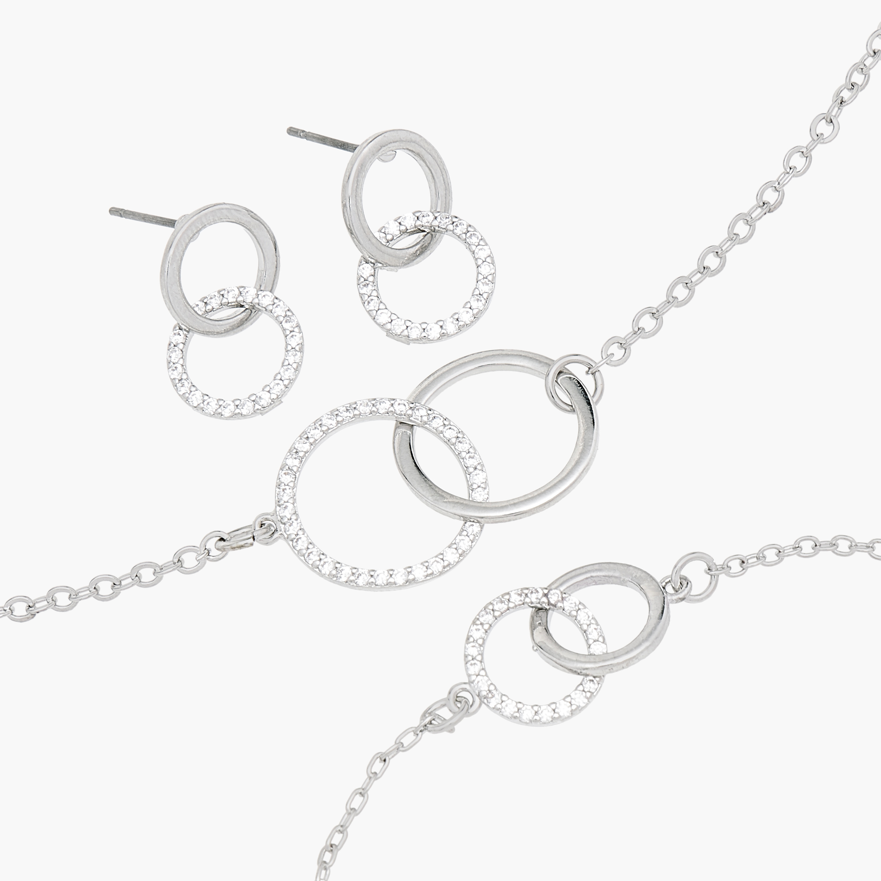 Flora Bella Embellished Pendant Necklace with Earrings and Bracelet Set-women-watchesandjewellery-jewellery-jewellerysets-image-4