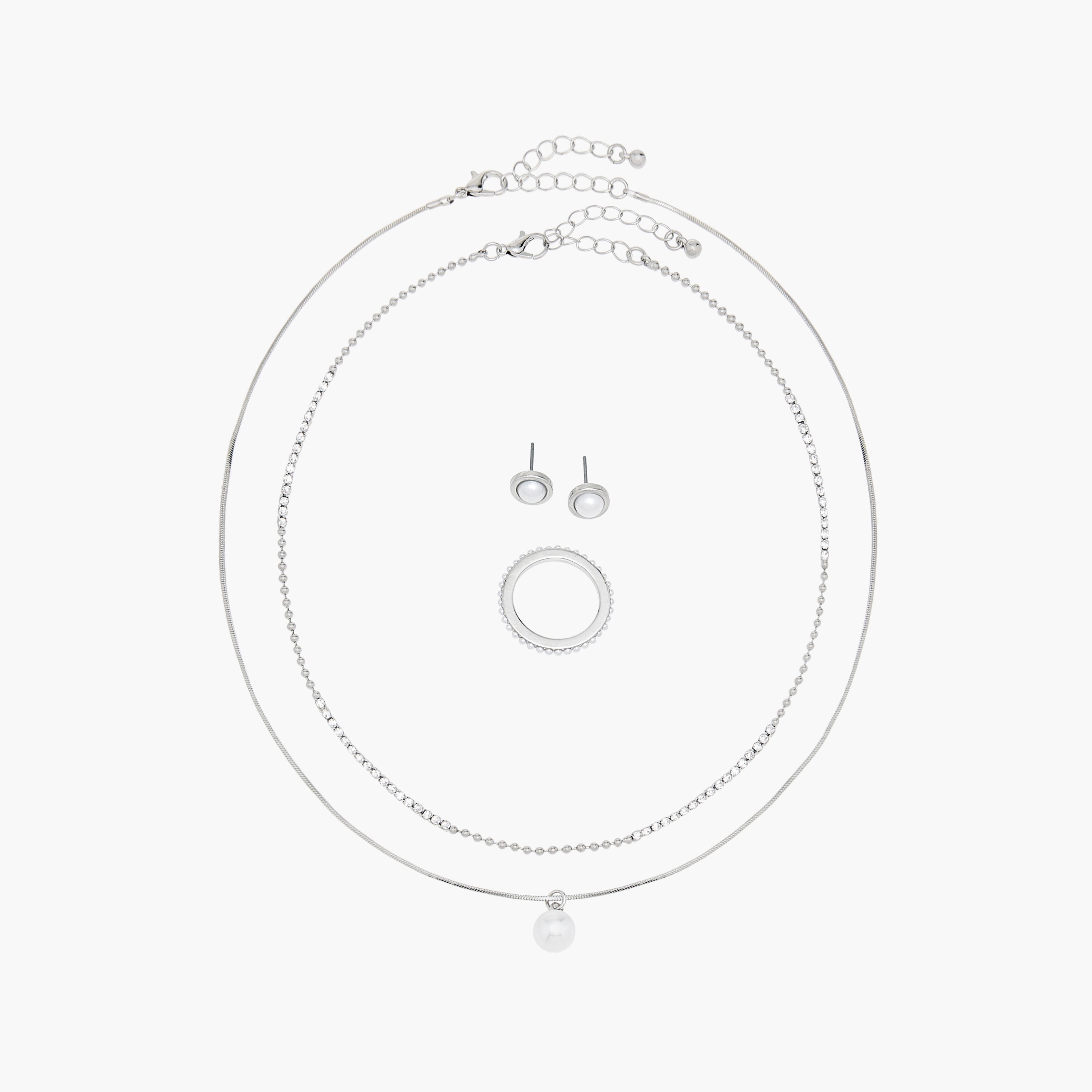 Flora Bella 4-Piece Embellished Jewellery Set-women-watchesandjewellery-jewellery-jewellerysets-image-1