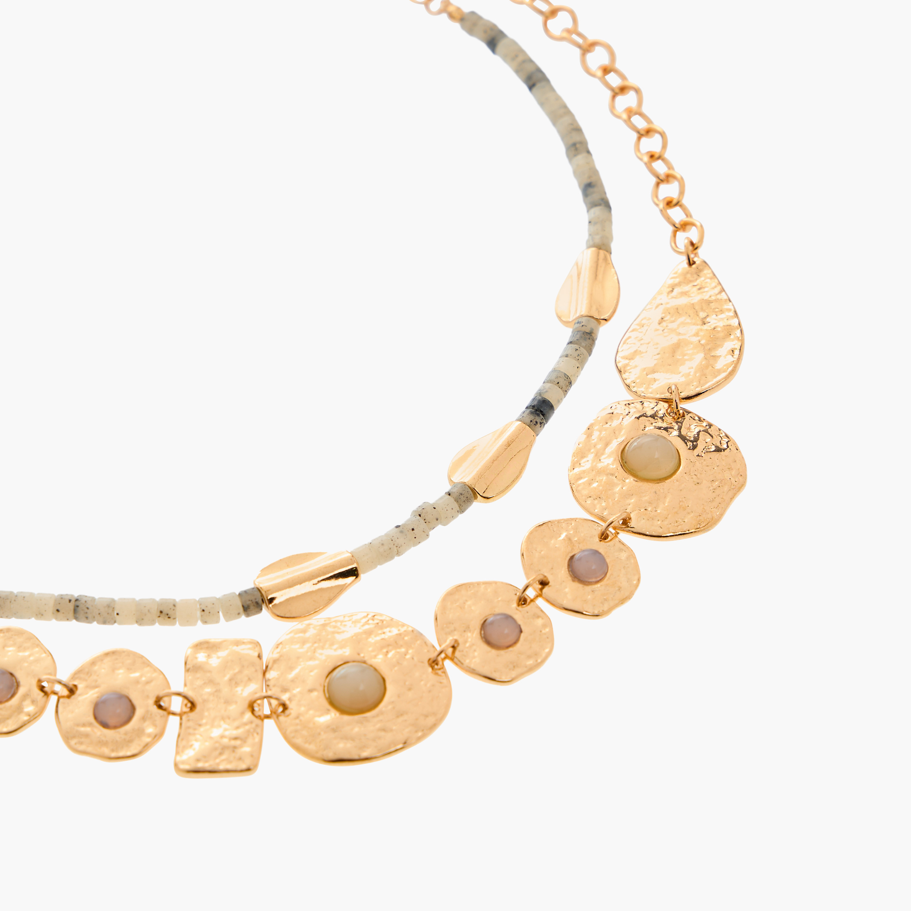عقد مزيّن ومشبك إغلاق من فلورا بيلا- طقم من قطعتين-women-watchesandjewellery-jewellery-necklacesandpendants-image-4