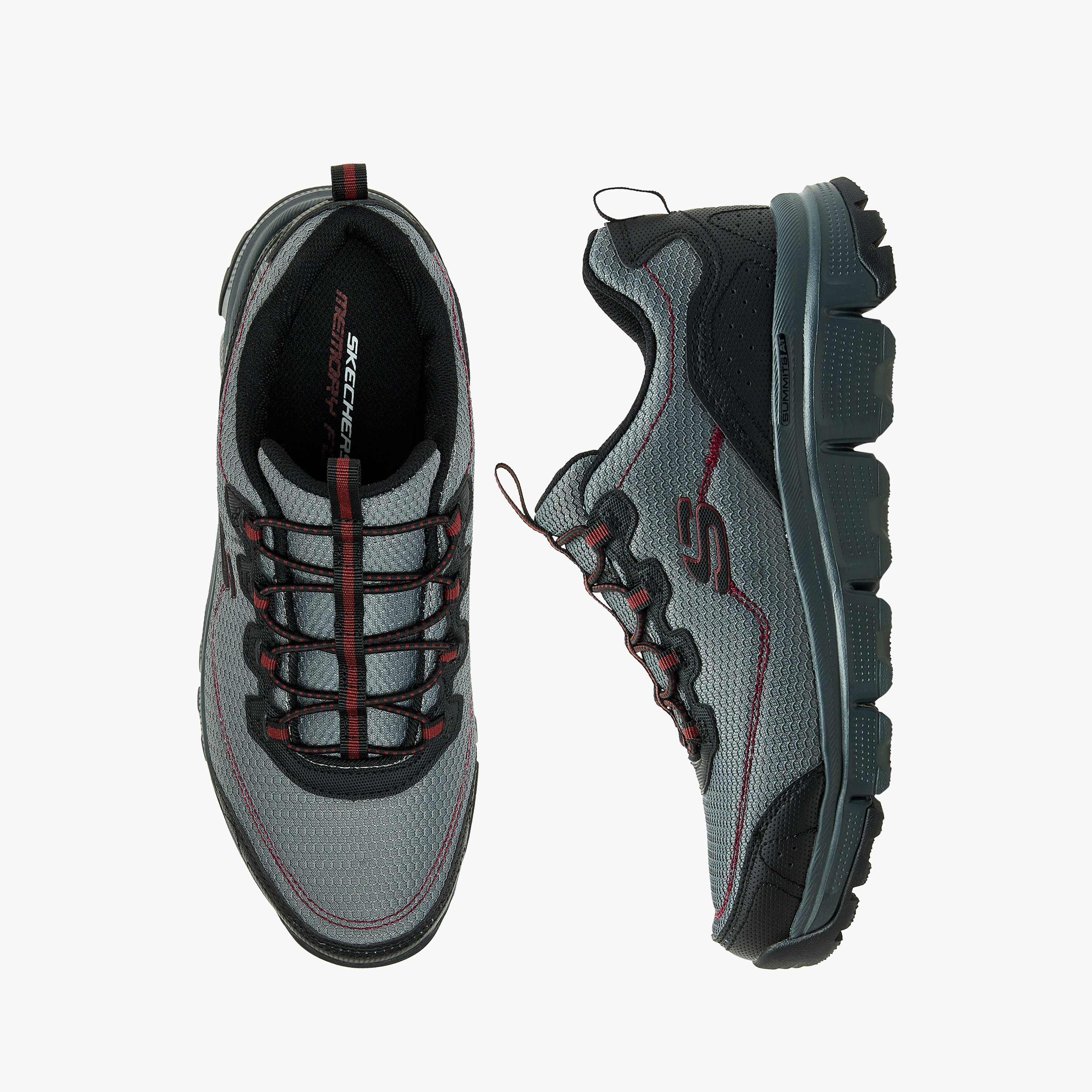 Skechers Men's Summits AT Bungee Lace Low Ankle Sneakers 237704 | OE-sports-men-shoes-image-1