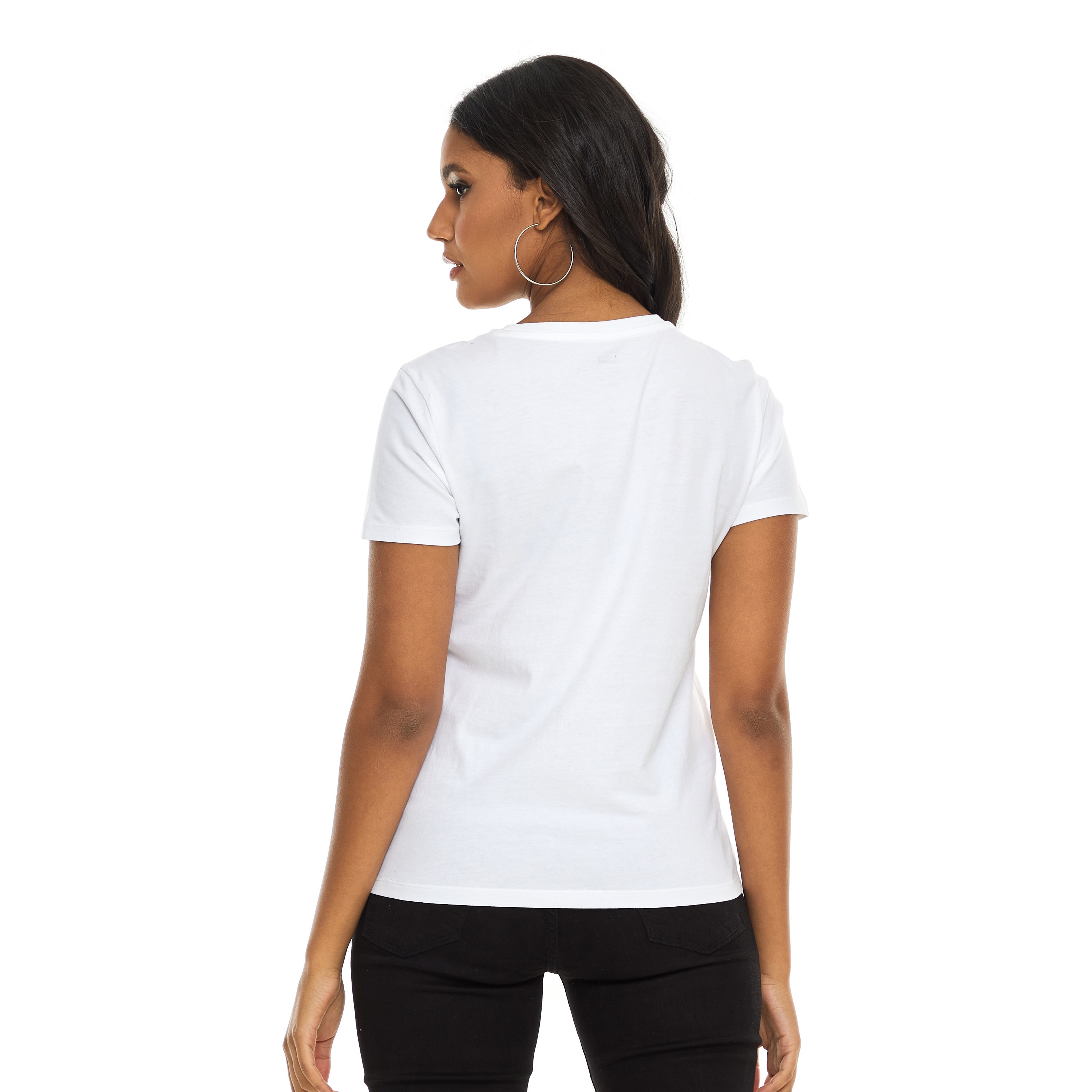 Levi's Women White Printed Crew Neck Short Sleeves T-Shirt-women-clothing-tshirts-image-2