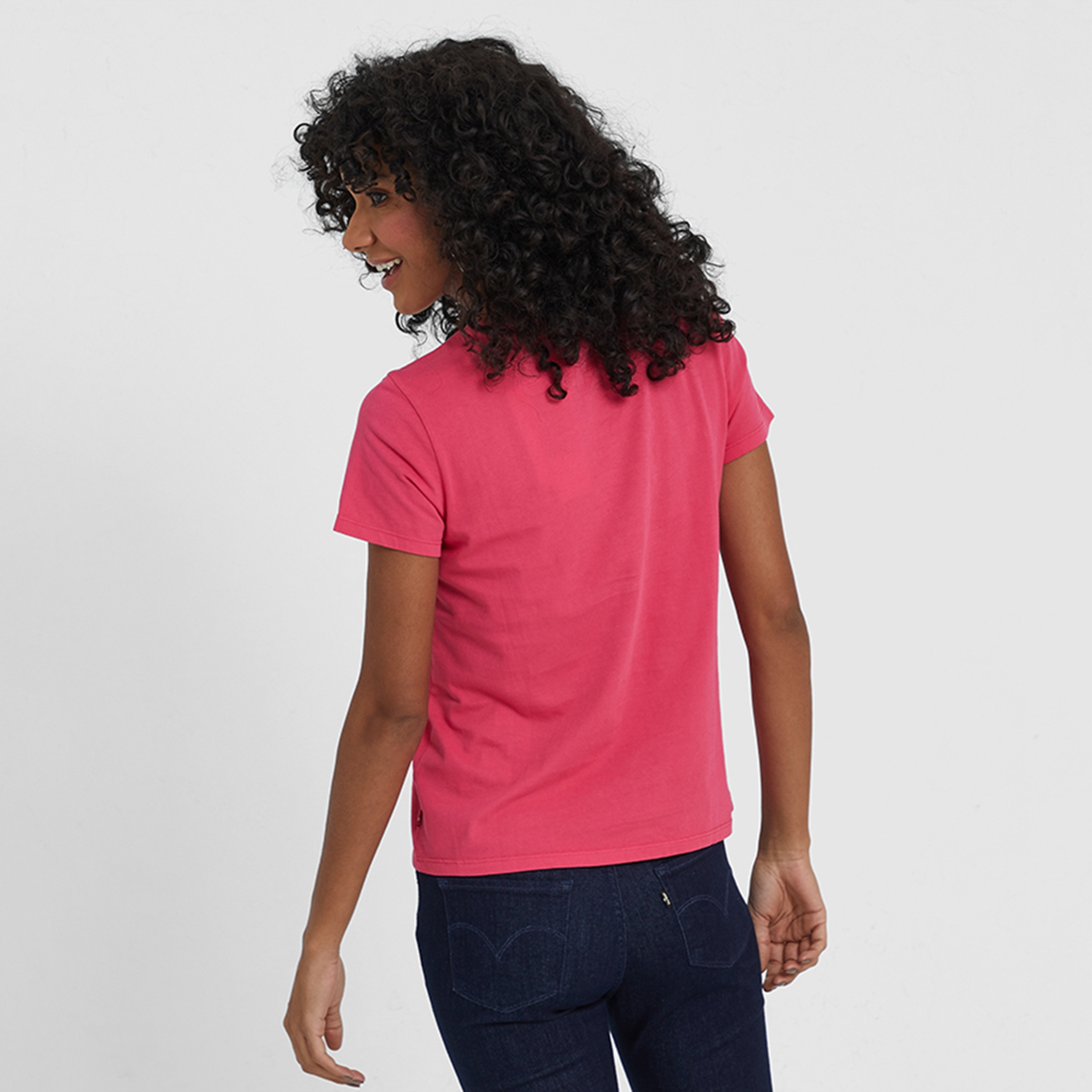 Levi's Printed Round Neck Short Sleeves Women's T-Shirt-women-clothing-tshirts-image-4