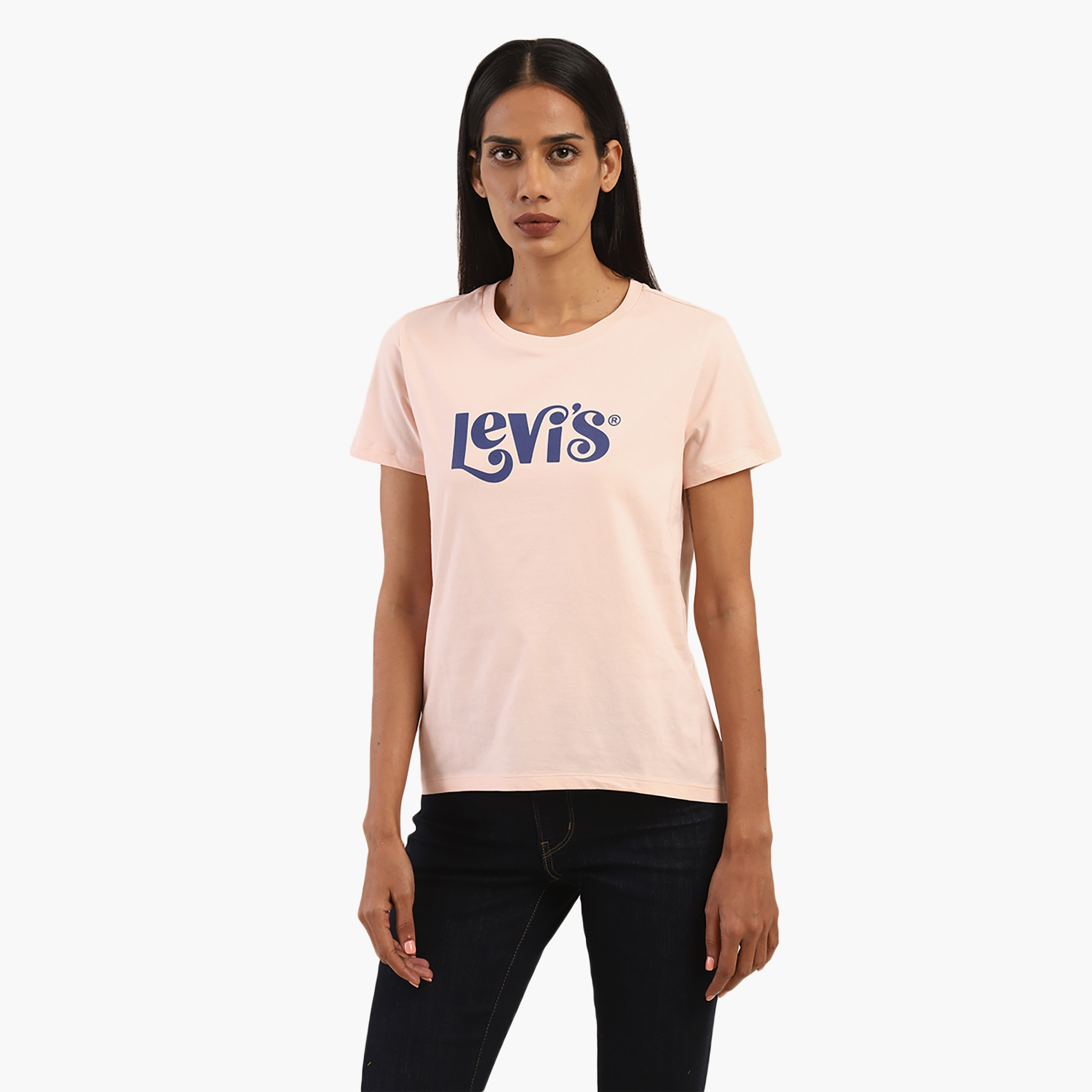 Levi's Logo Crew Neck Short Sleeves Women's T-Shirt-women-clothing-tshirts-image-1